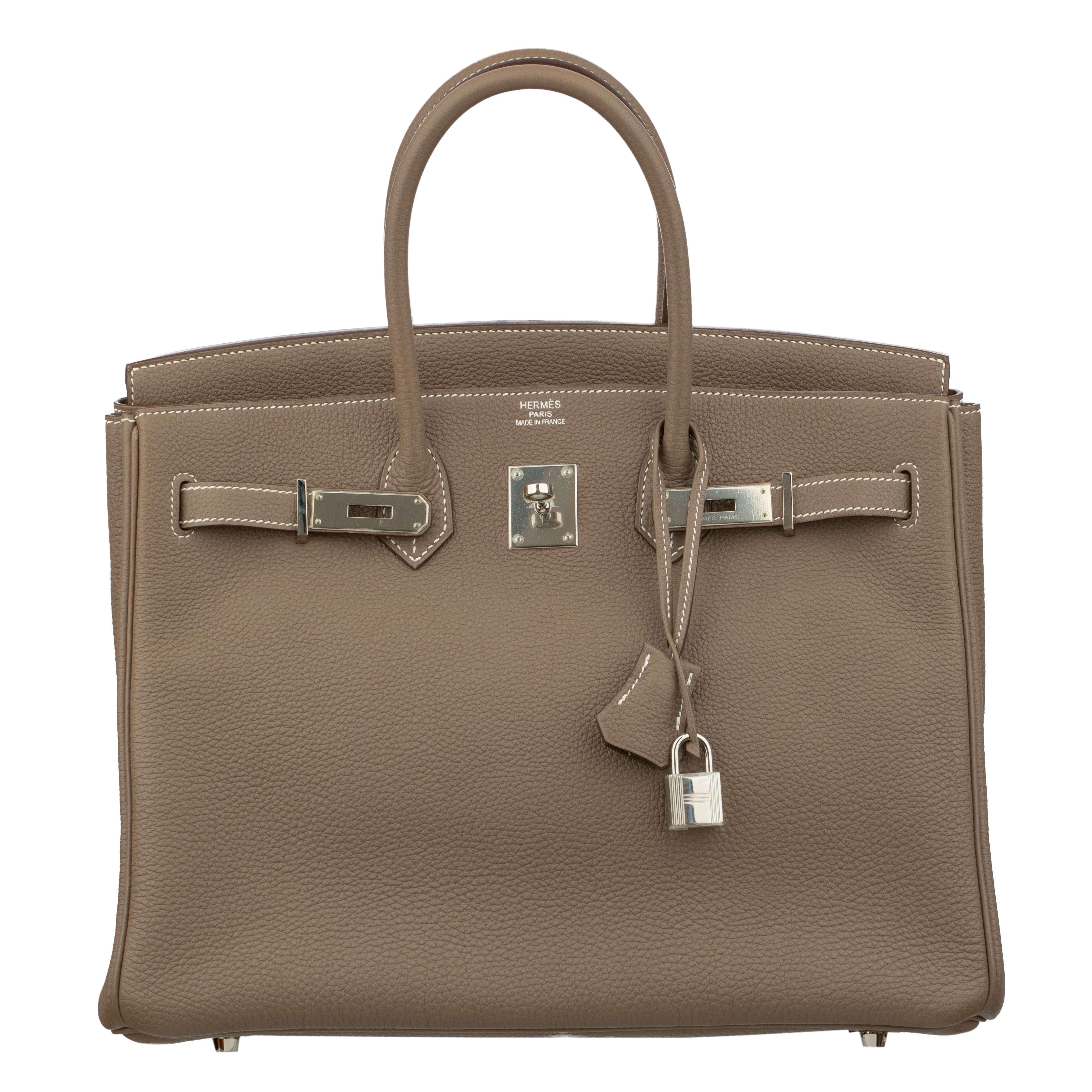 Hermes Birkin 35cm Etoupe Togo Leather Palladium Hardware