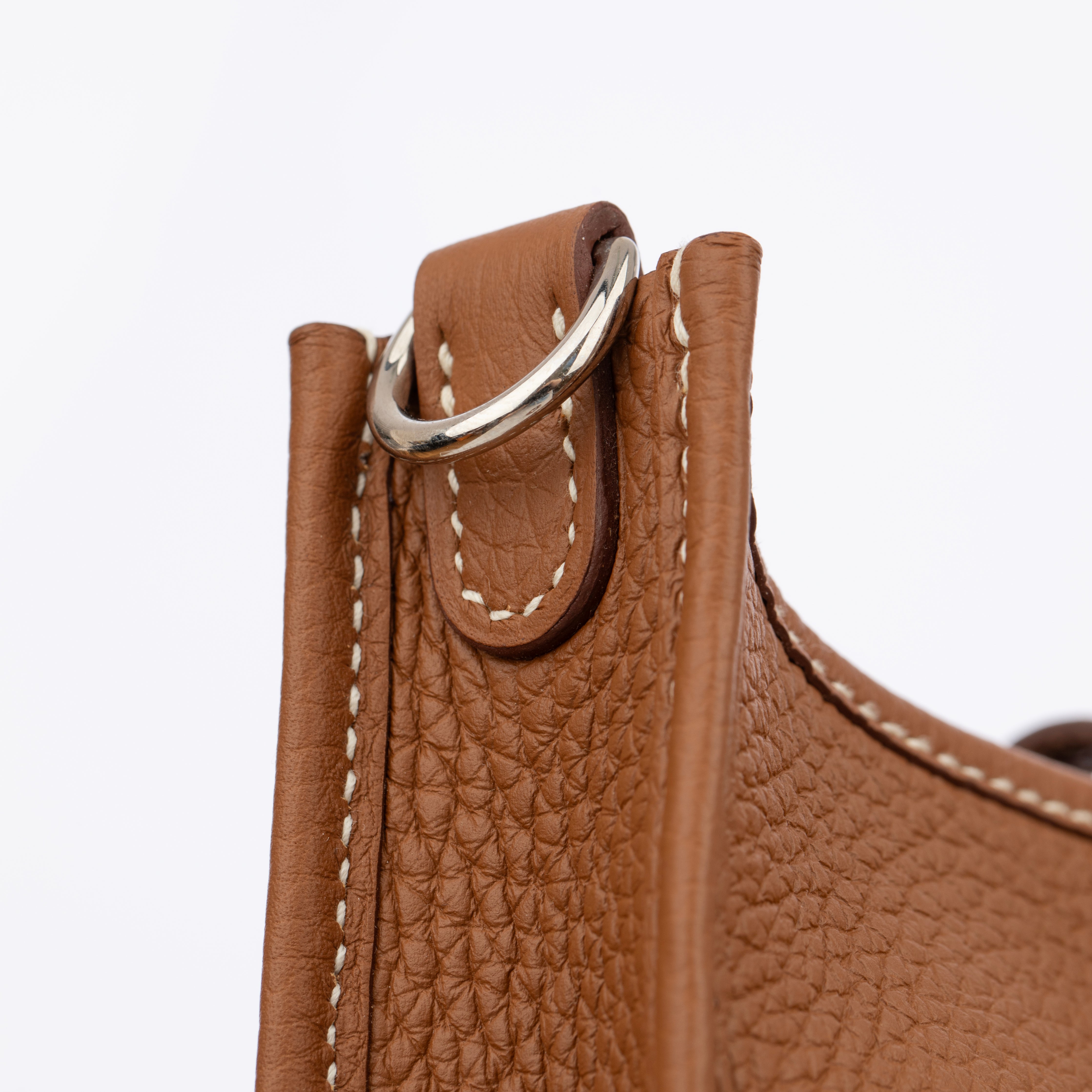 Hermes Mini Evelyn TPM Gold Clemence Leather Palladium Hardware