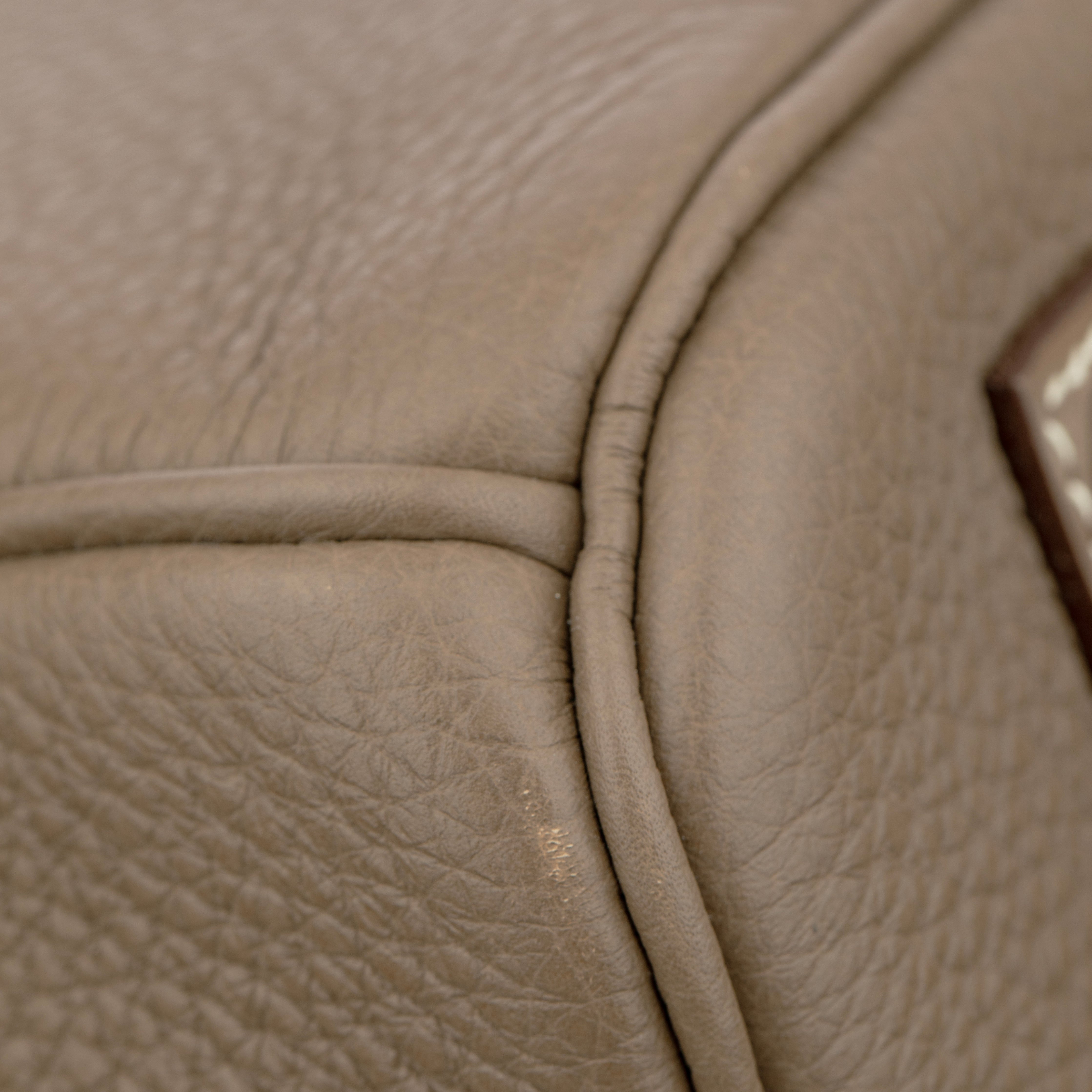 Hermes Birkin 35cm Etoupe Togo Leather Palladium Hardware