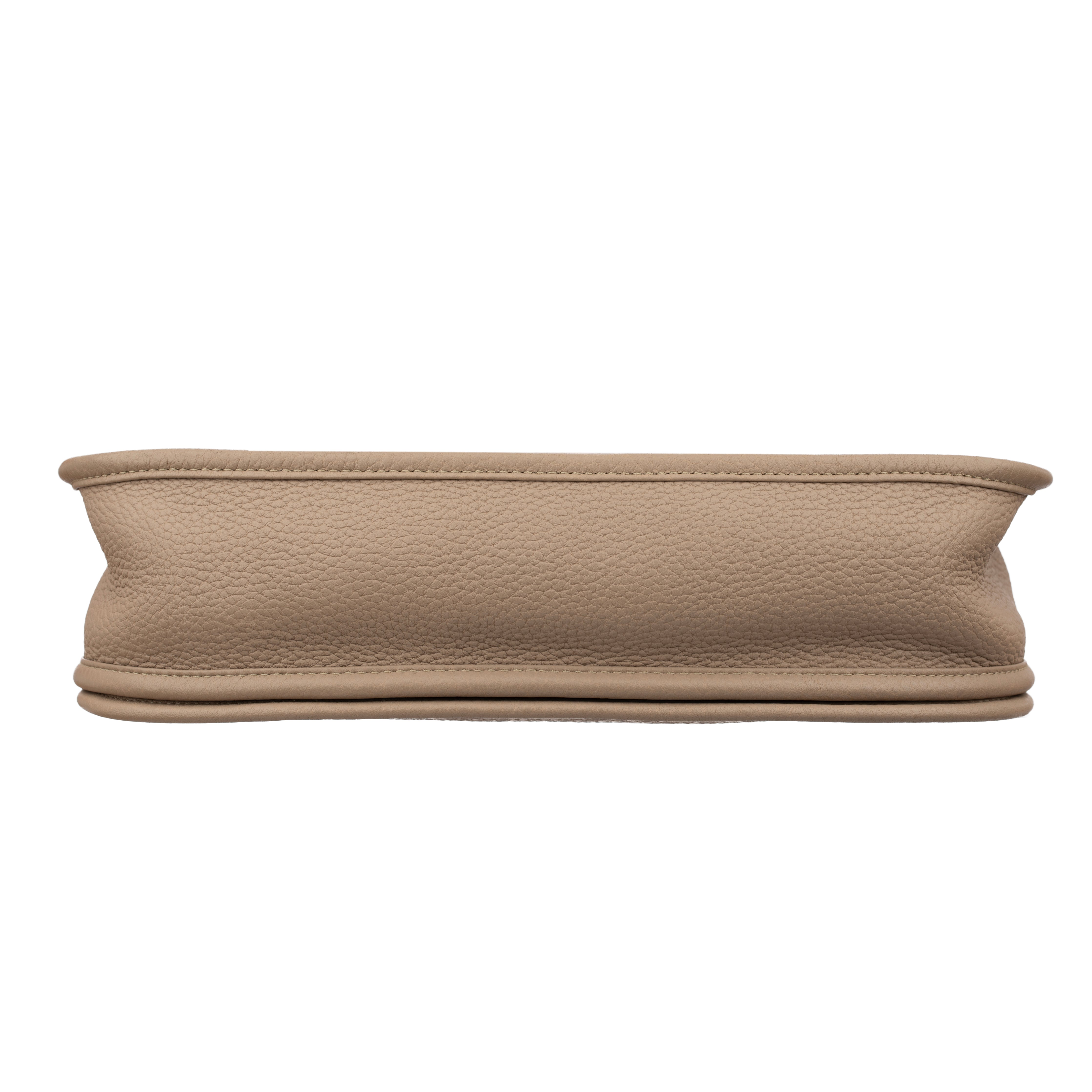 Hermes Evelyn PM Gris Tourterelle Clemence Leather Palladium Hardware