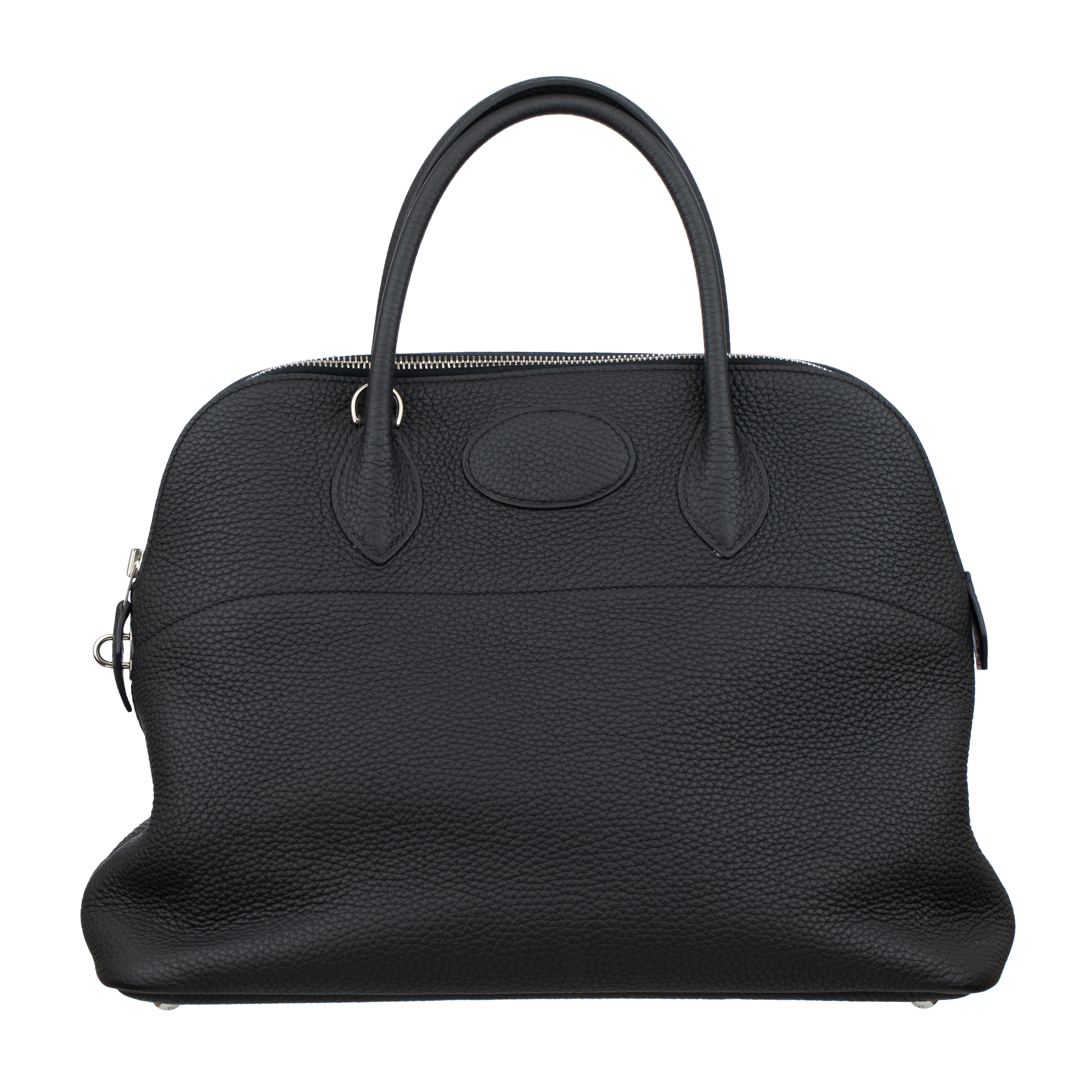 Hermes Bolide 35cm Black Clemence Leather Palladium Hardware