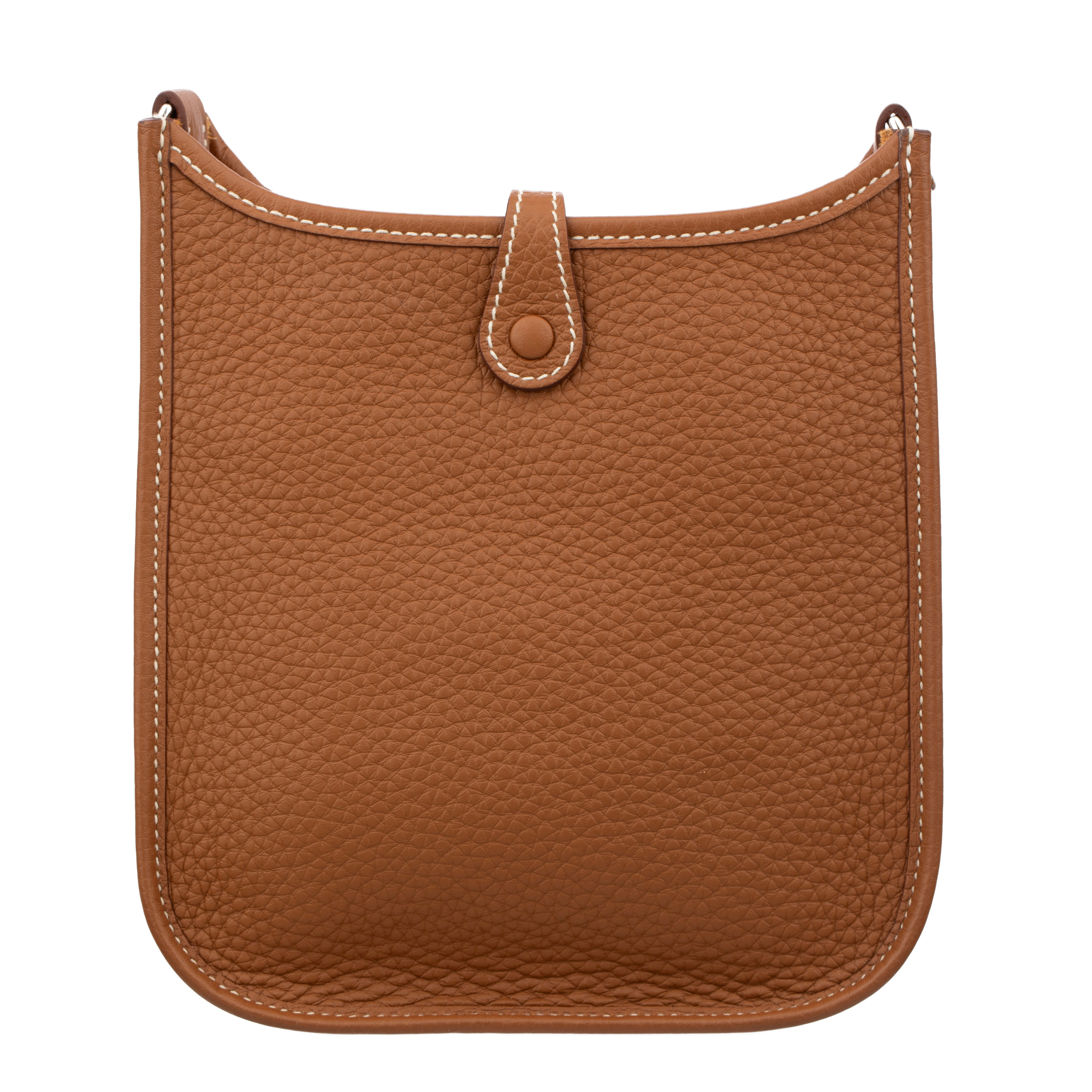Hermes Mini Evelyn TPM Gold Clemence Leather Palladium Hardware