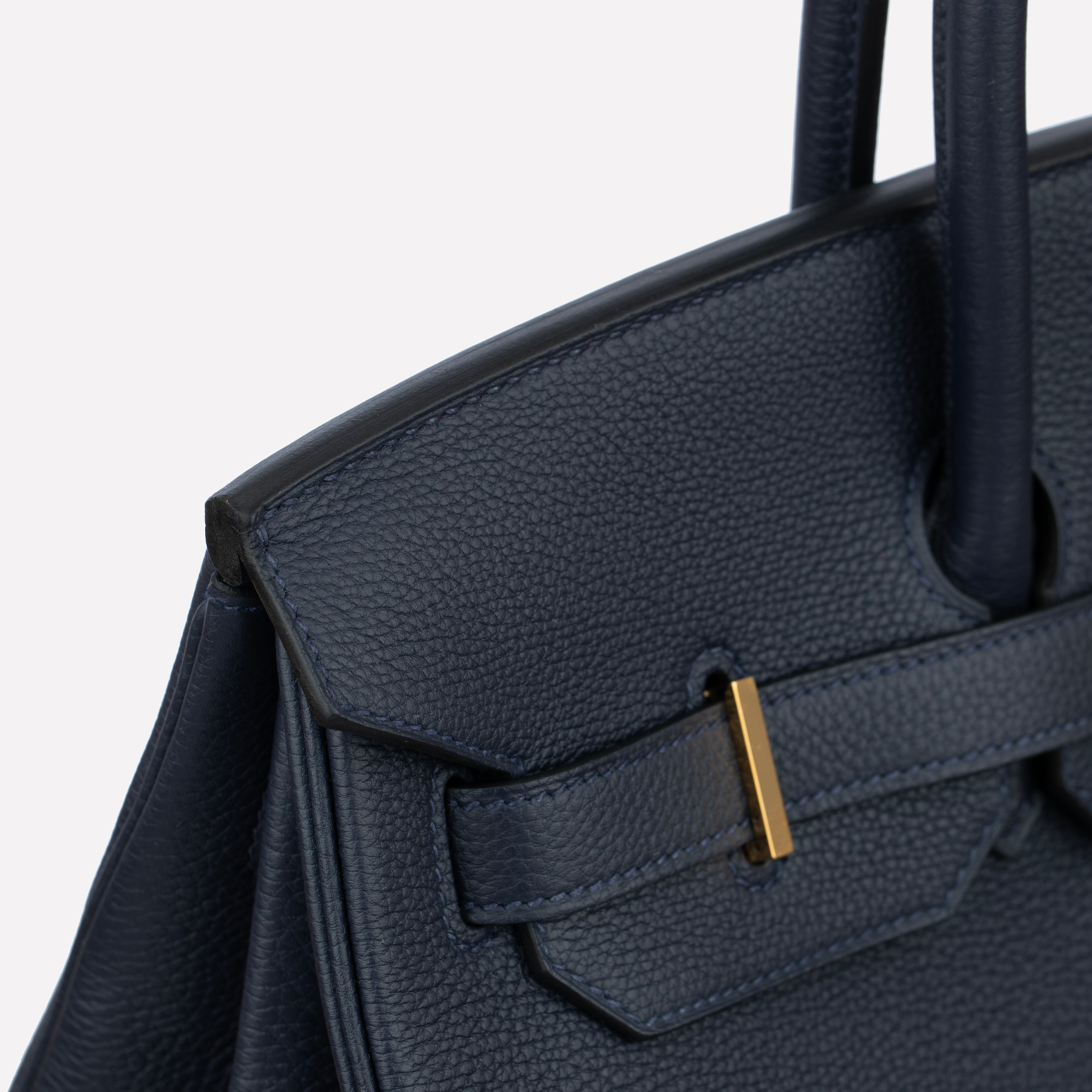 Hermes Birkin 35cm Blue Nuit Togo Leather Gold Hardware