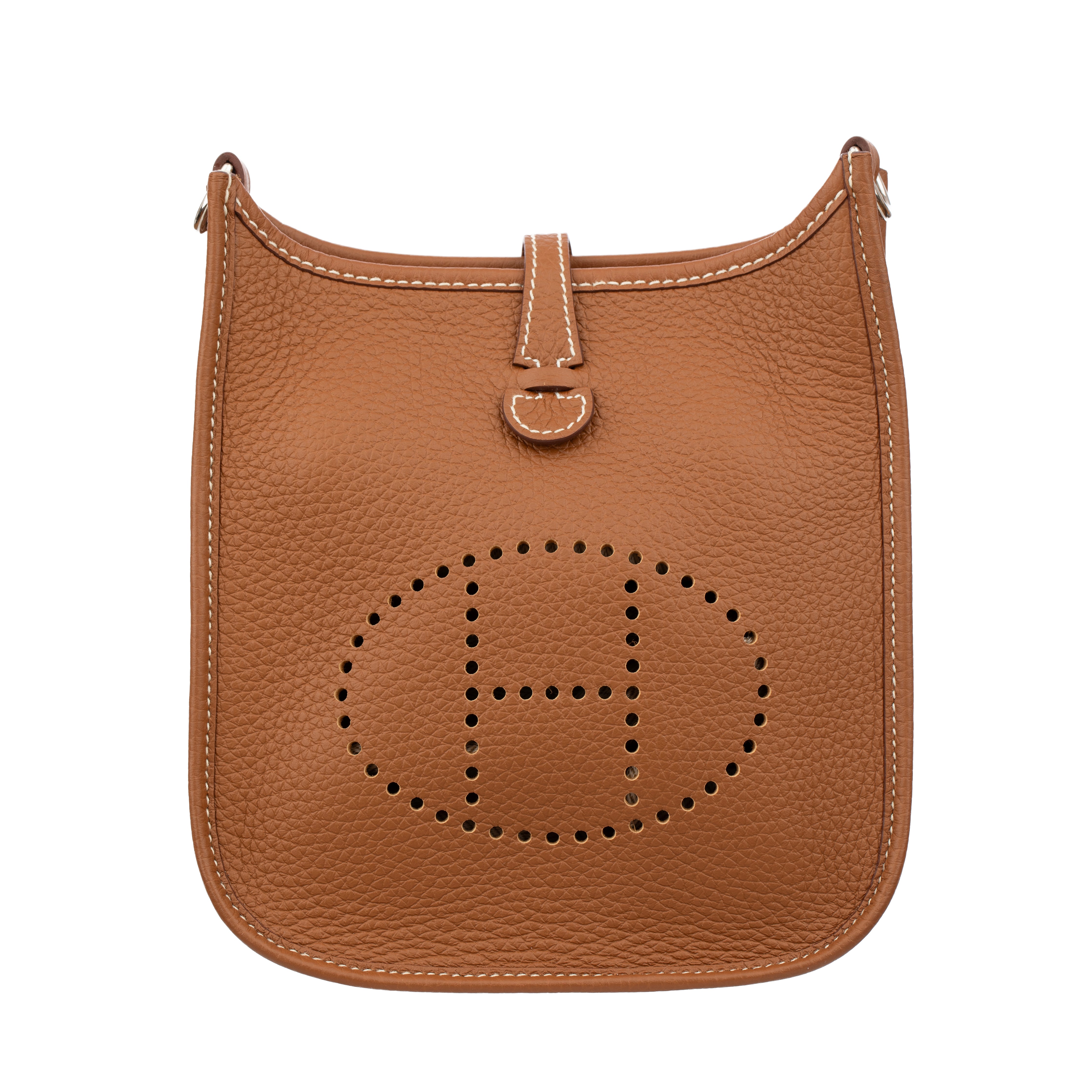 Hermes Mini Evelyn TPM Gold Clemence Leather Palladium Hardware