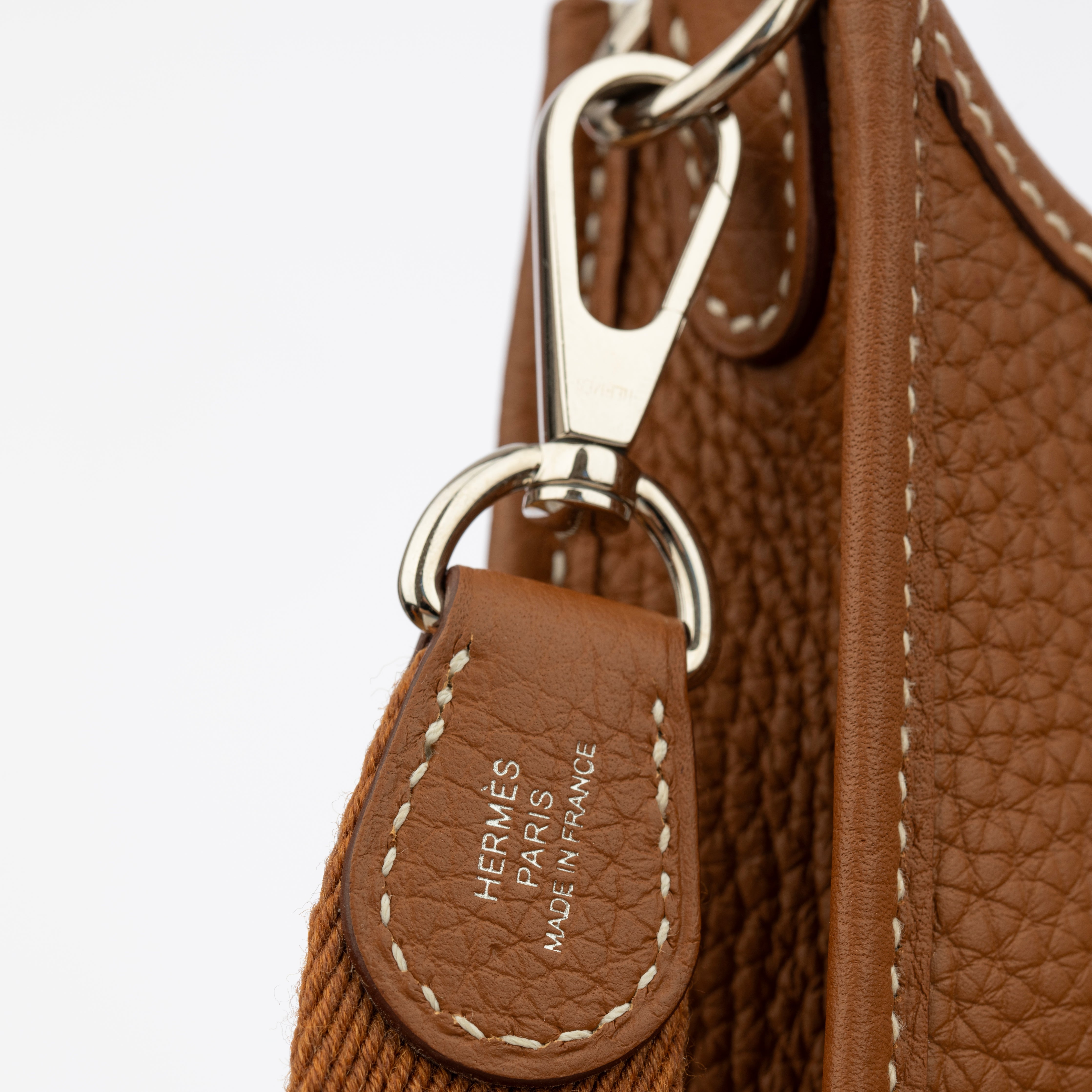 Hermes Mini Evelyn TPM Gold Clemence Leather Palladium Hardware