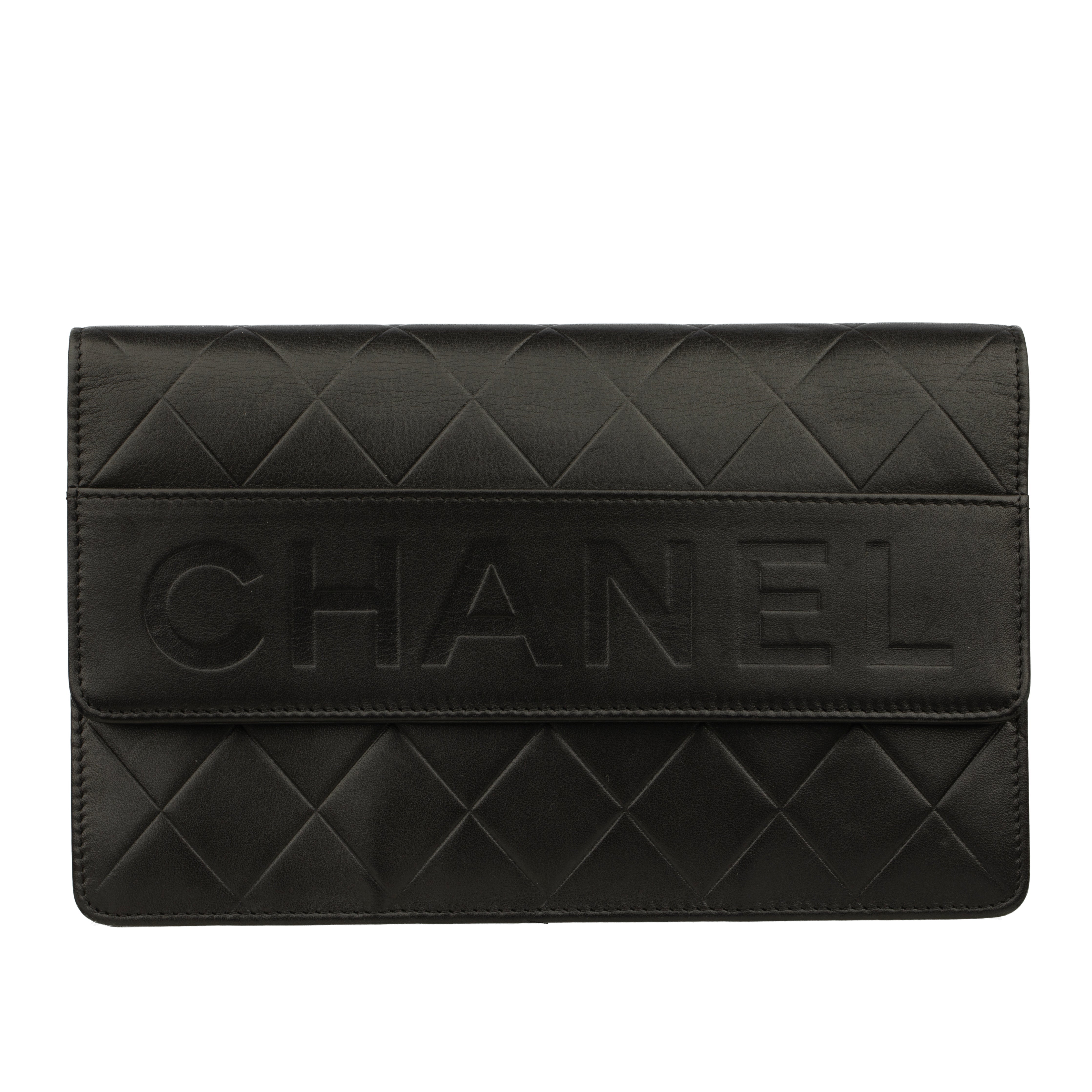 Chanel Wallet On Chain Black Quilted Lambskin Leather