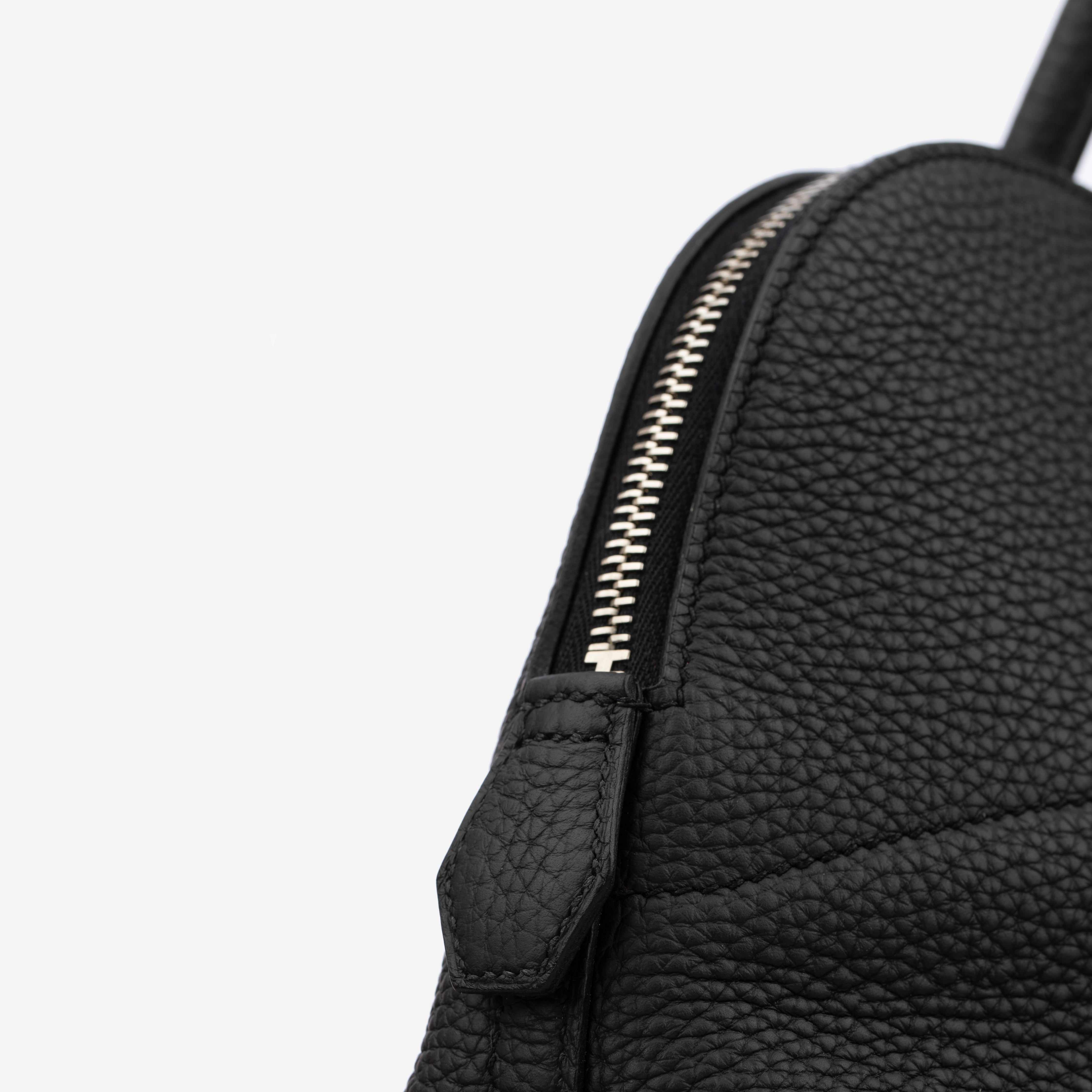 Hermes Bolide 35cm Black Clemence Leather Palladium Hardware