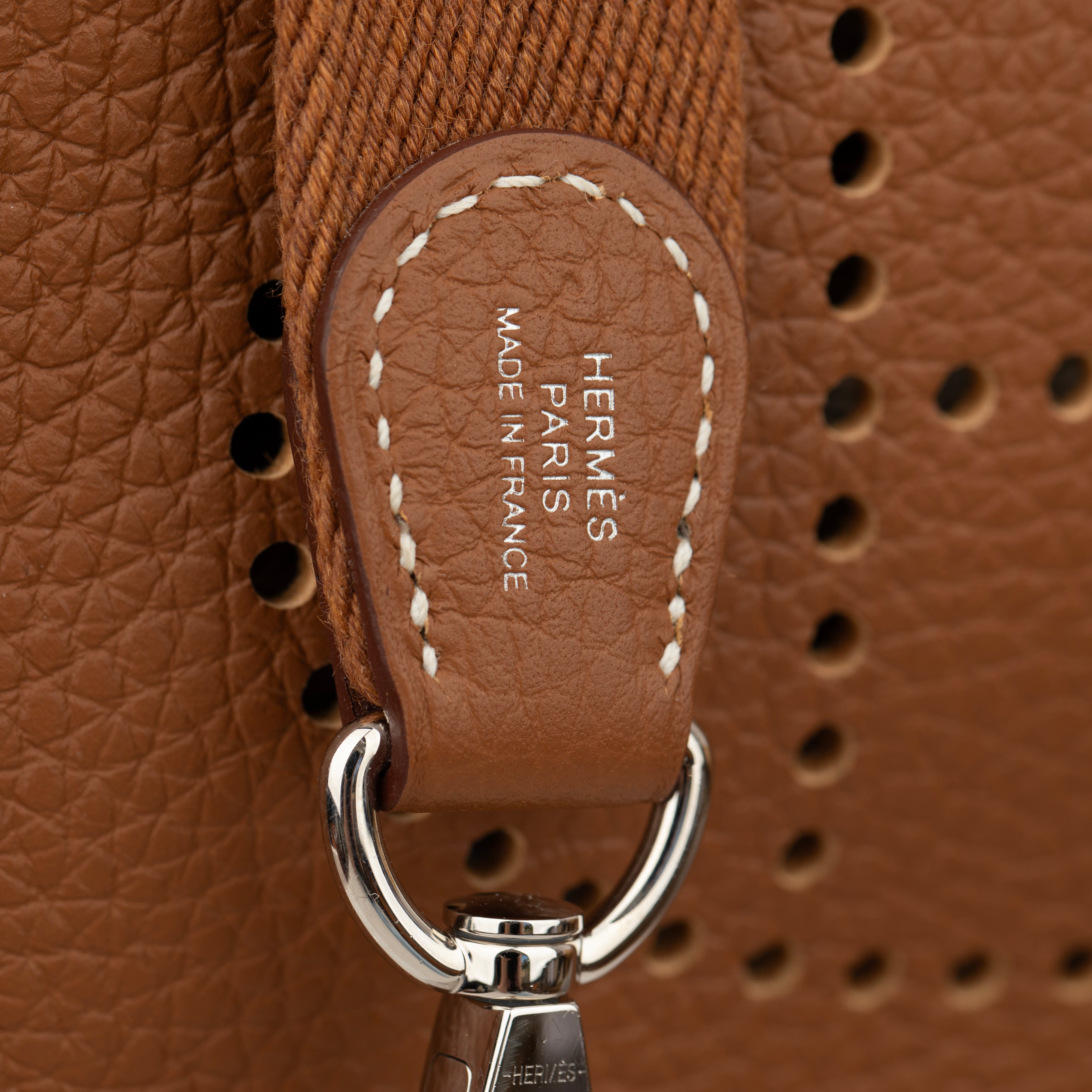 Hermes Mini Evelyn TPM Gold Clemence Leather Palladium Hardware