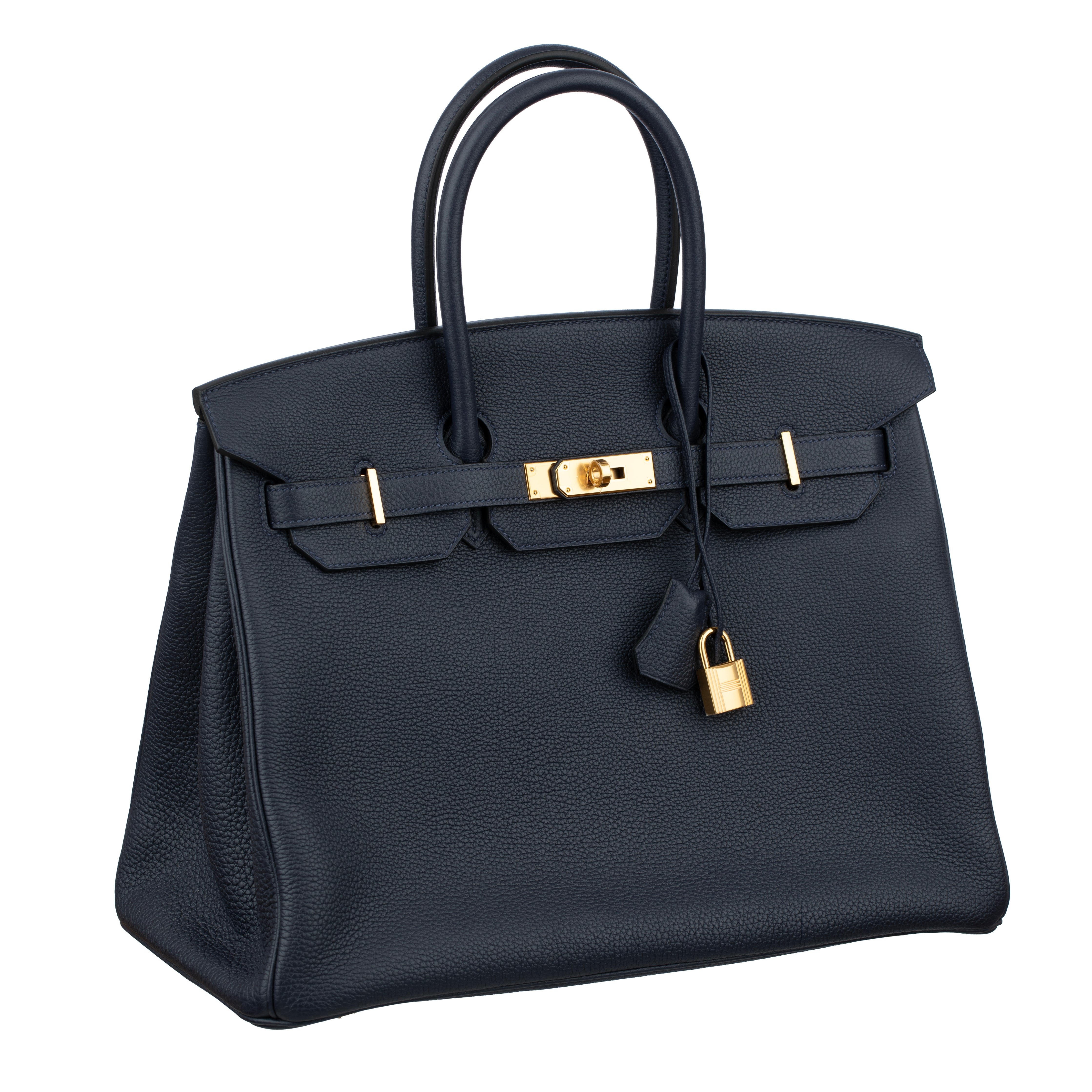 Hermes Birkin 35cm Blue Nuit Togo Leather Gold Hardware