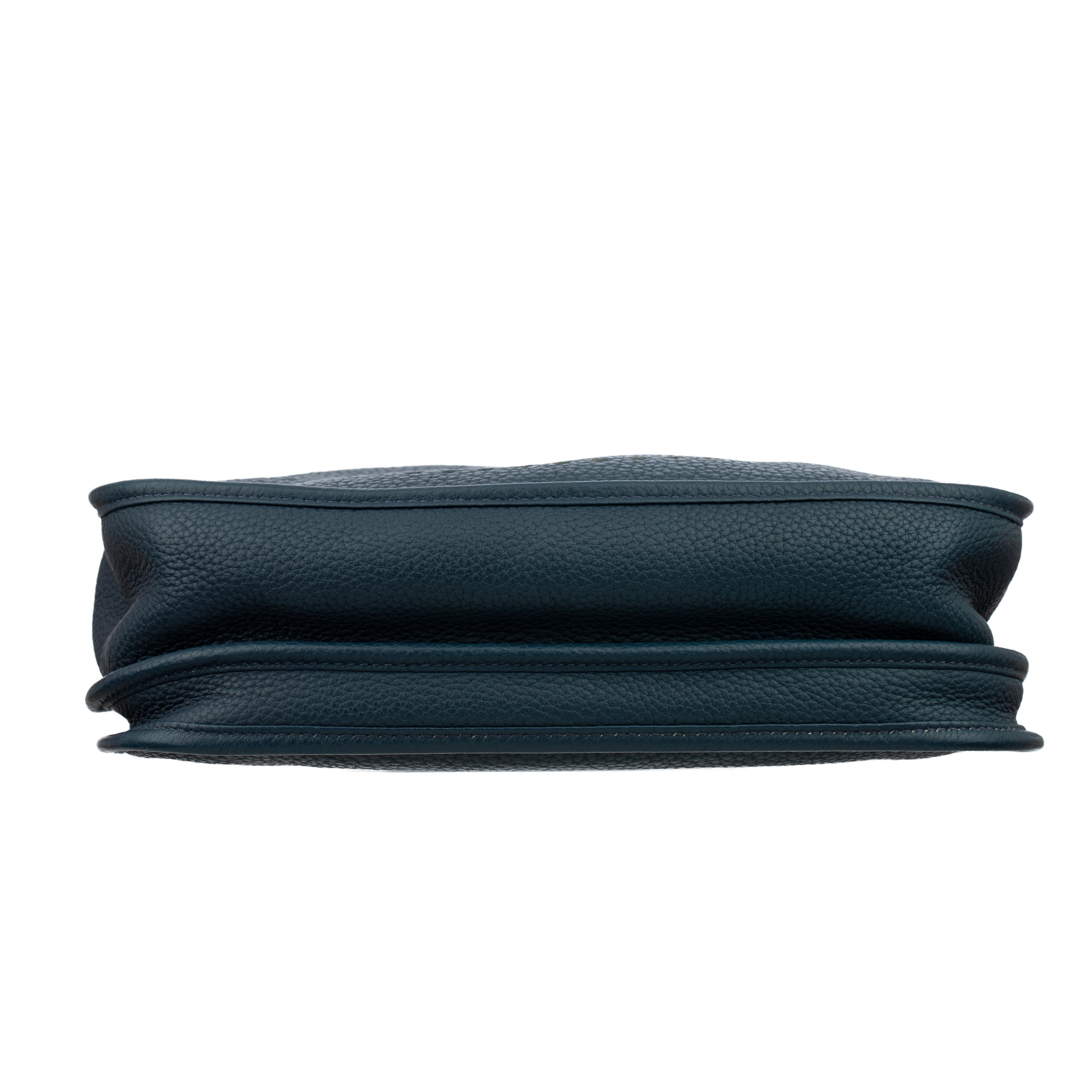 Hermes Evelyn PM Blue Nuit Clemence Leather Palladium Hardware