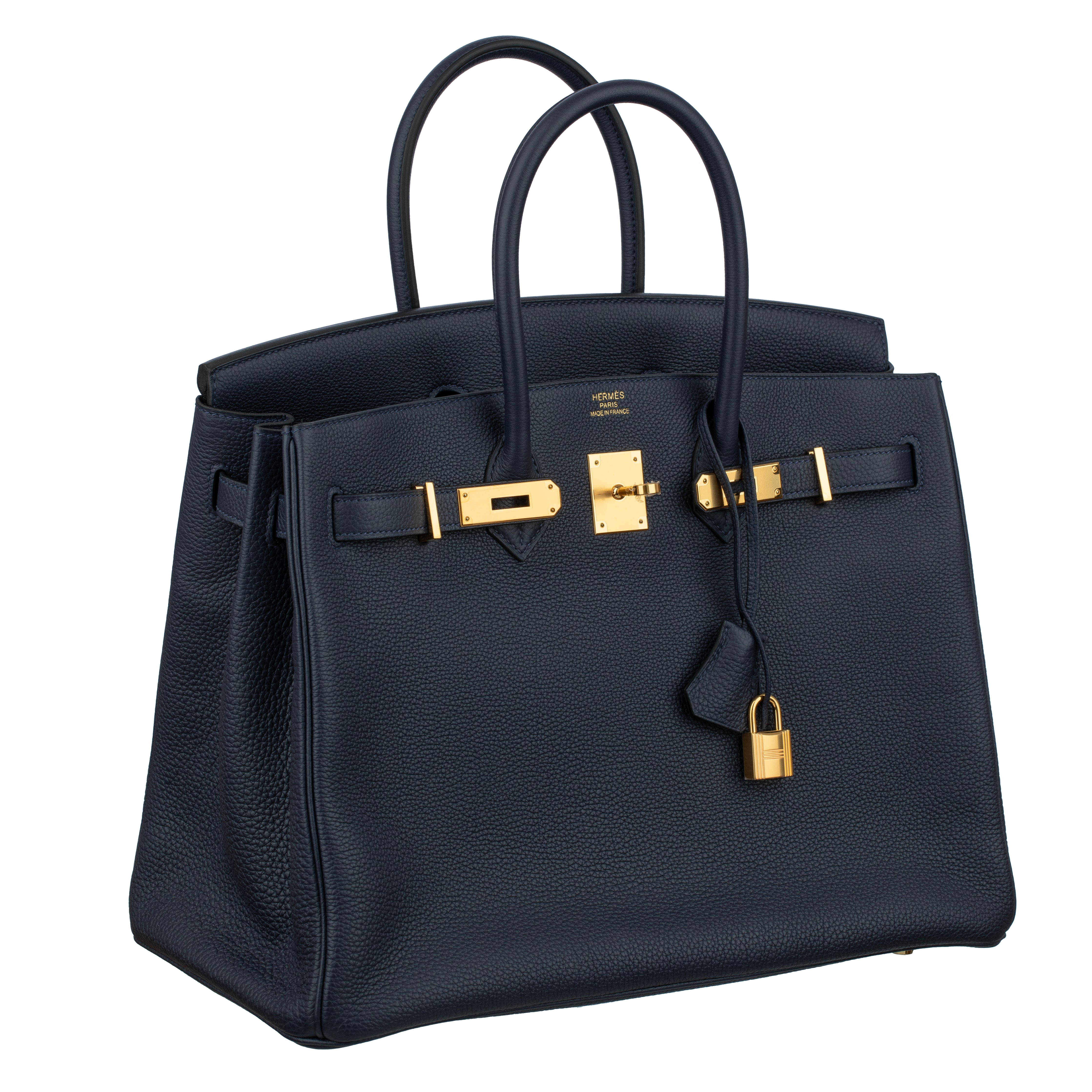 Hermes Birkin 35cm Blue Nuit Togo Leather Gold Hardware