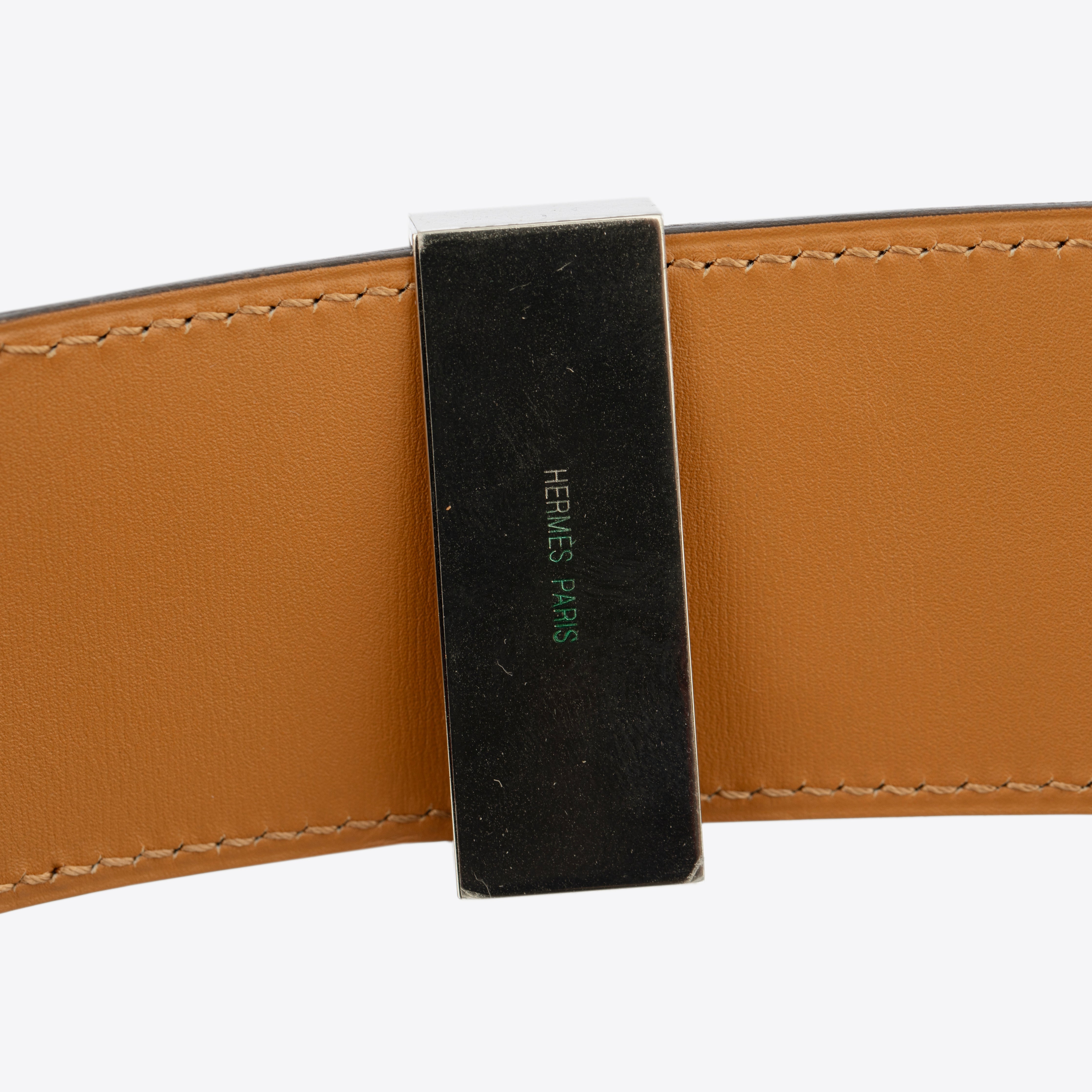 Hermes Collier De Chien Blue Indigo Suede Leather Medor Belt Palladium Hardware