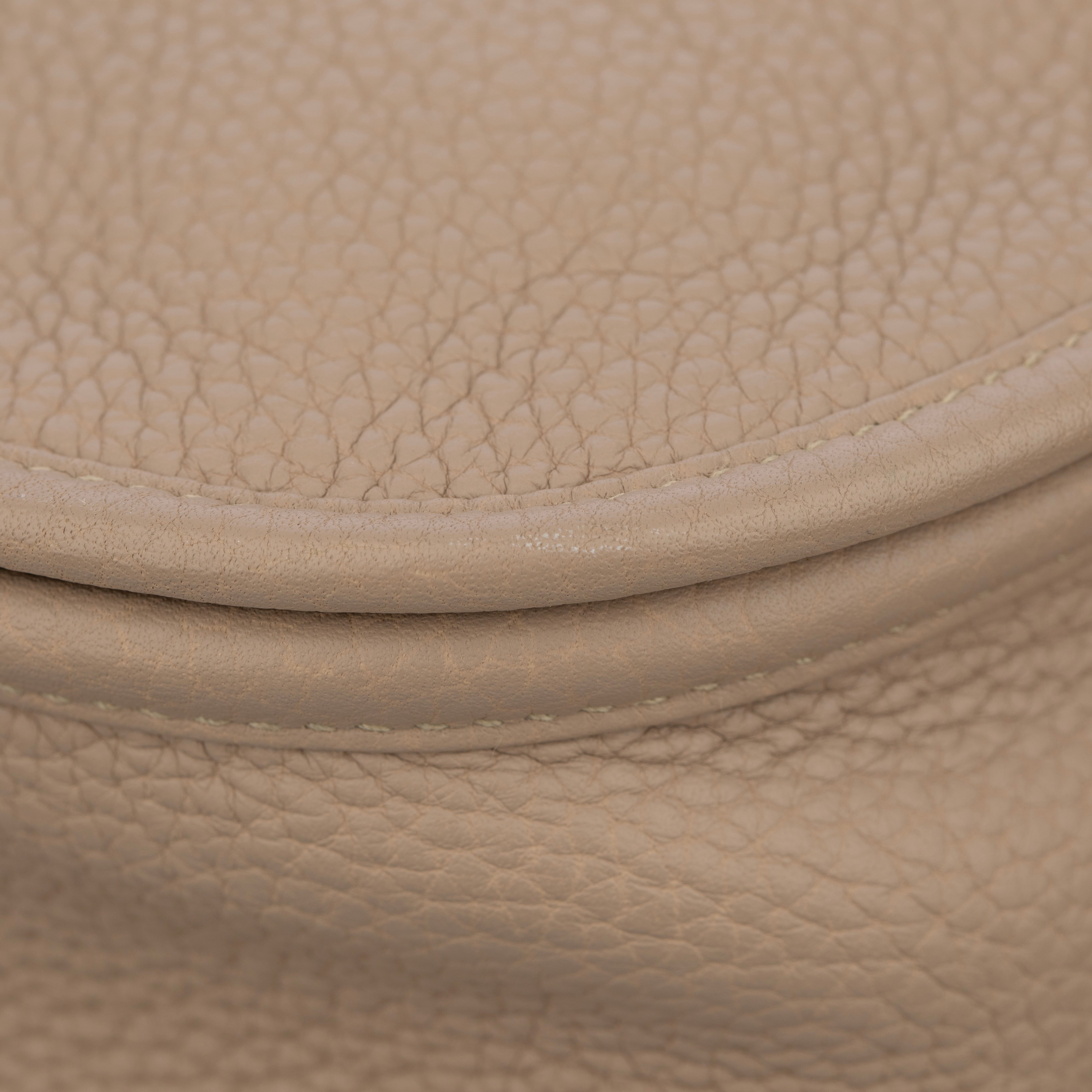 Hermes Evelyn PM Gris Tourterelle Clemence  Leather Palladium Hardware