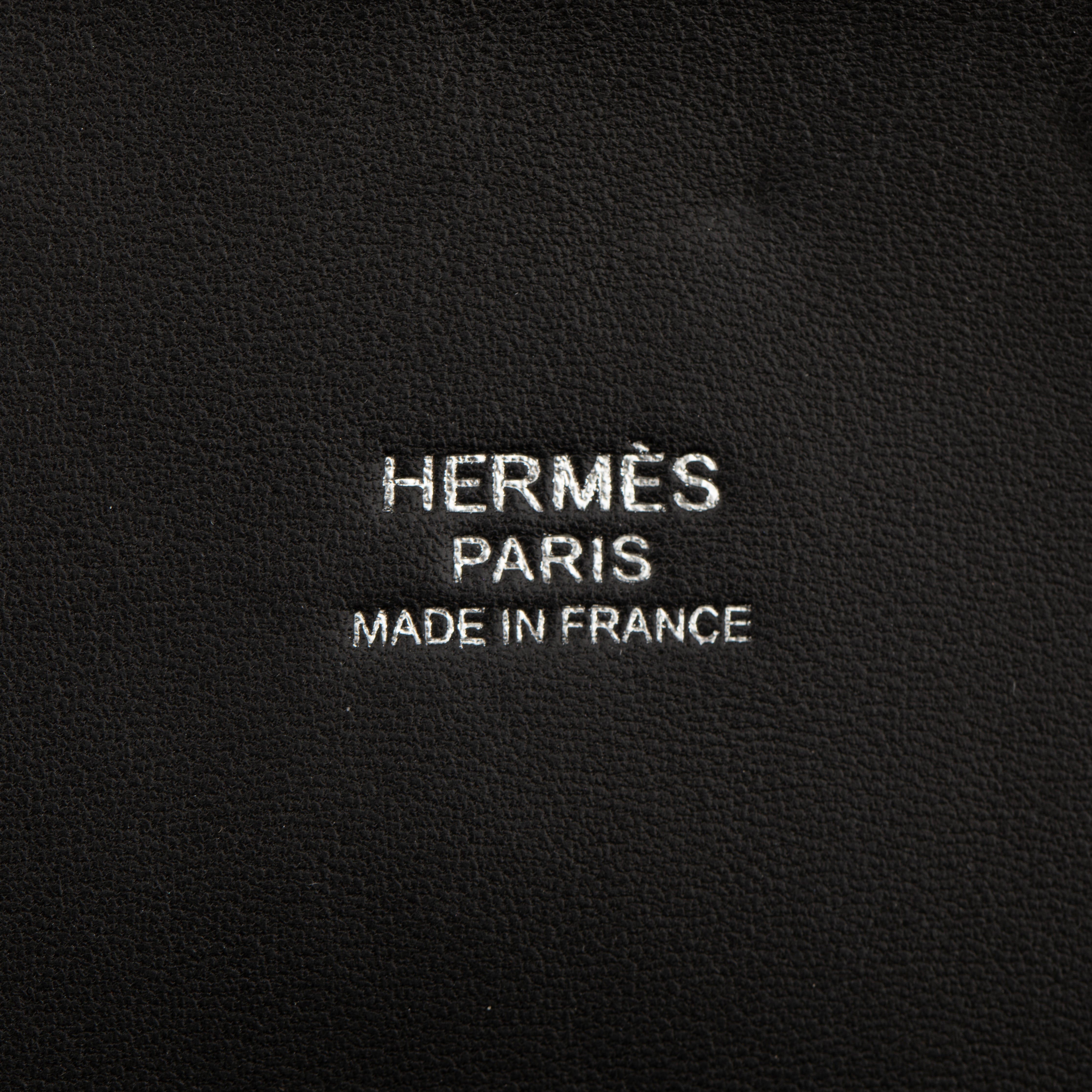 Hermes Bolide 35cm Black Clemence Leather Palladium Hardware