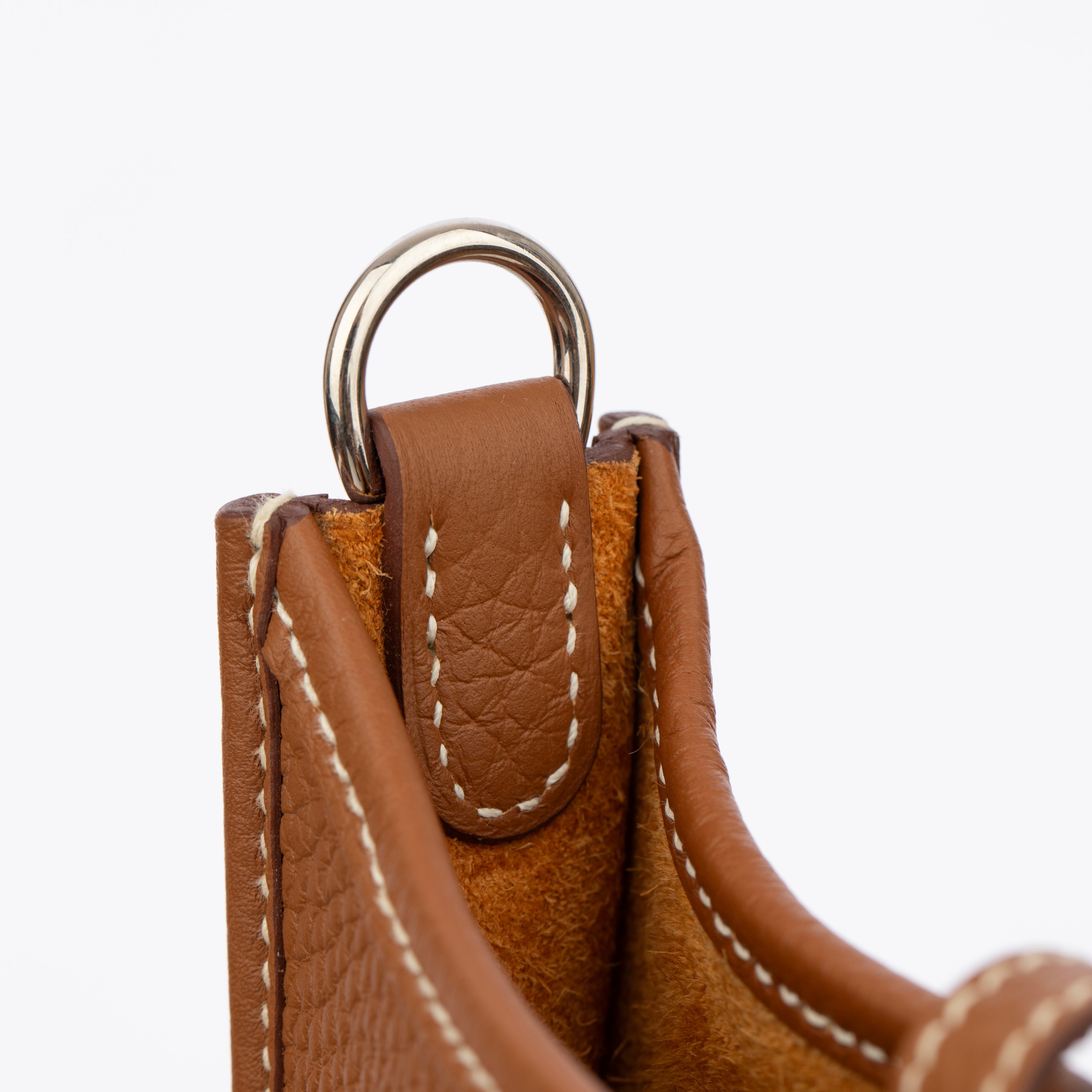 Hermes Mini Evelyn TPM Gold Clemence Leather Palladium Hardware