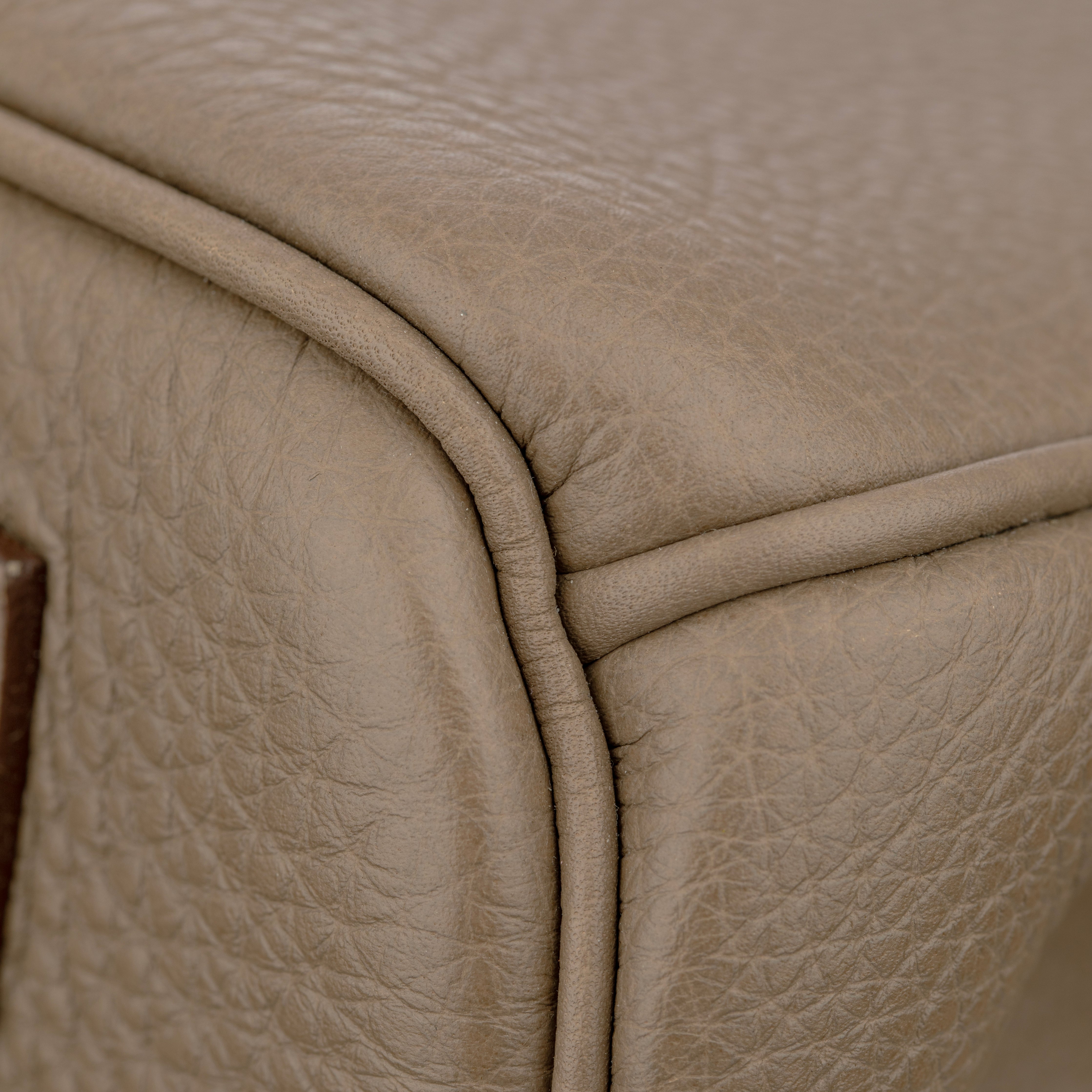 Hermes Birkin 35cm Etoupe Togo Leather Palladium Hardware