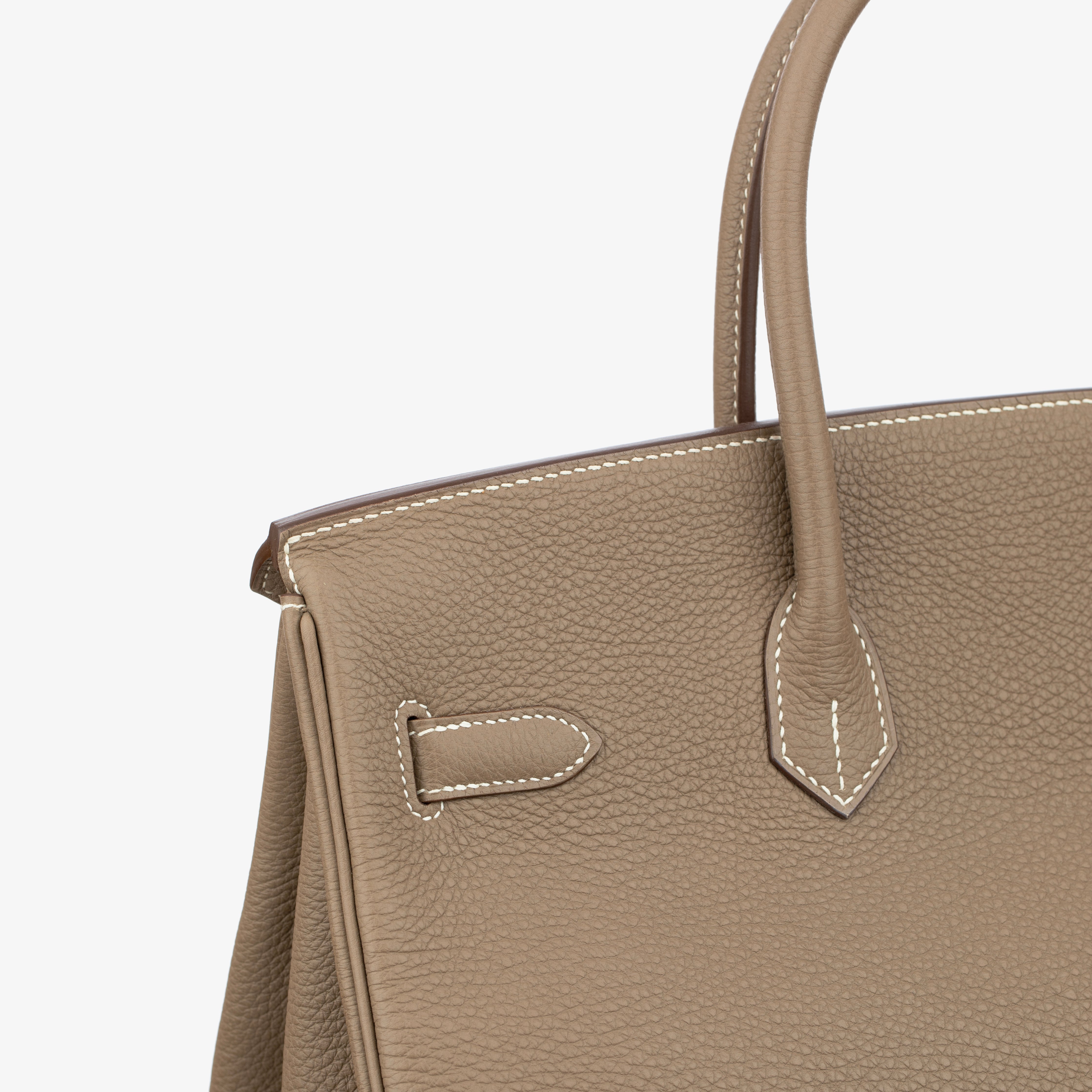 Hermes Birkin 35cm Etoupe Togo Leather Palladium Hardware