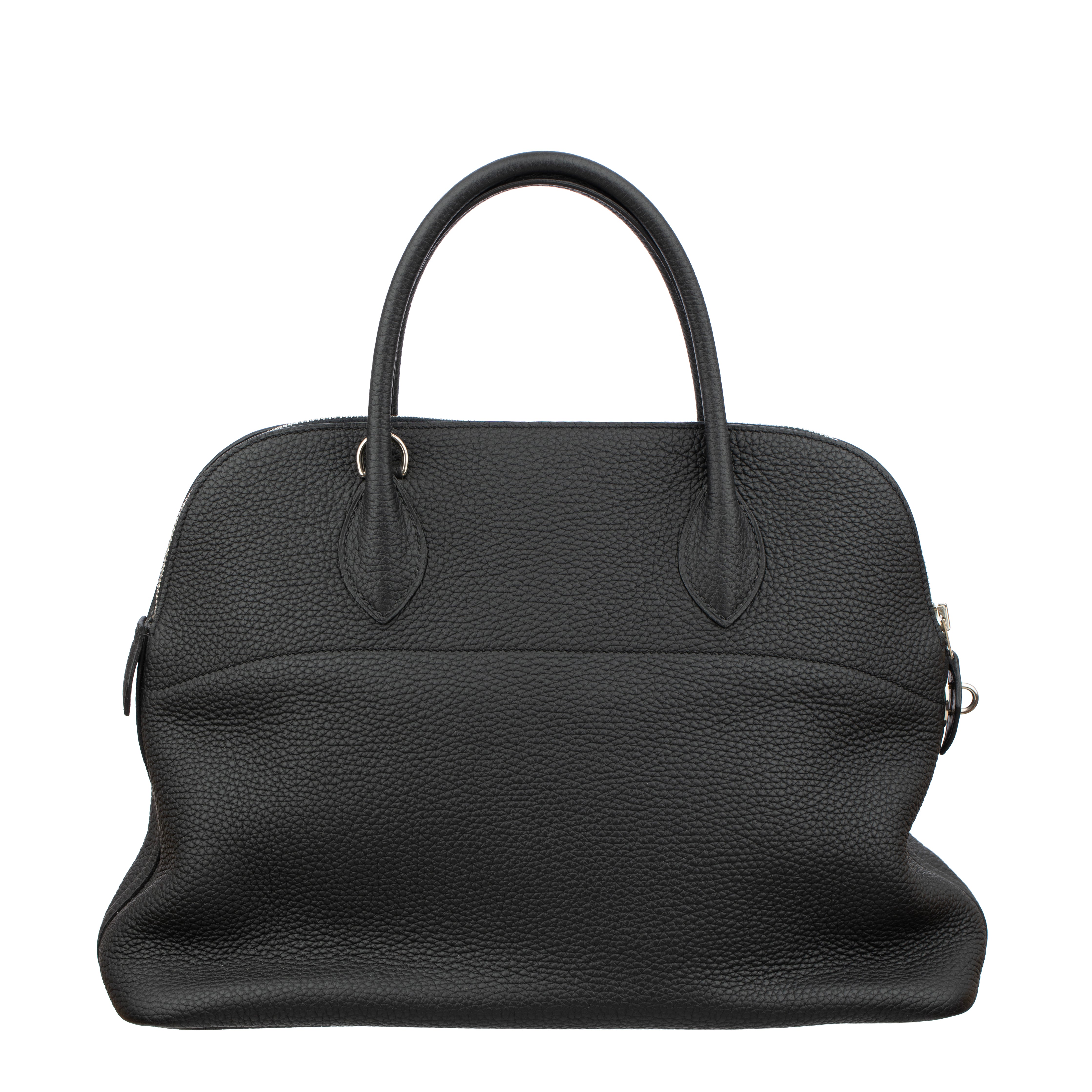 Hermes Bolide 35cm Black Clemence Leather Palladium Hardware