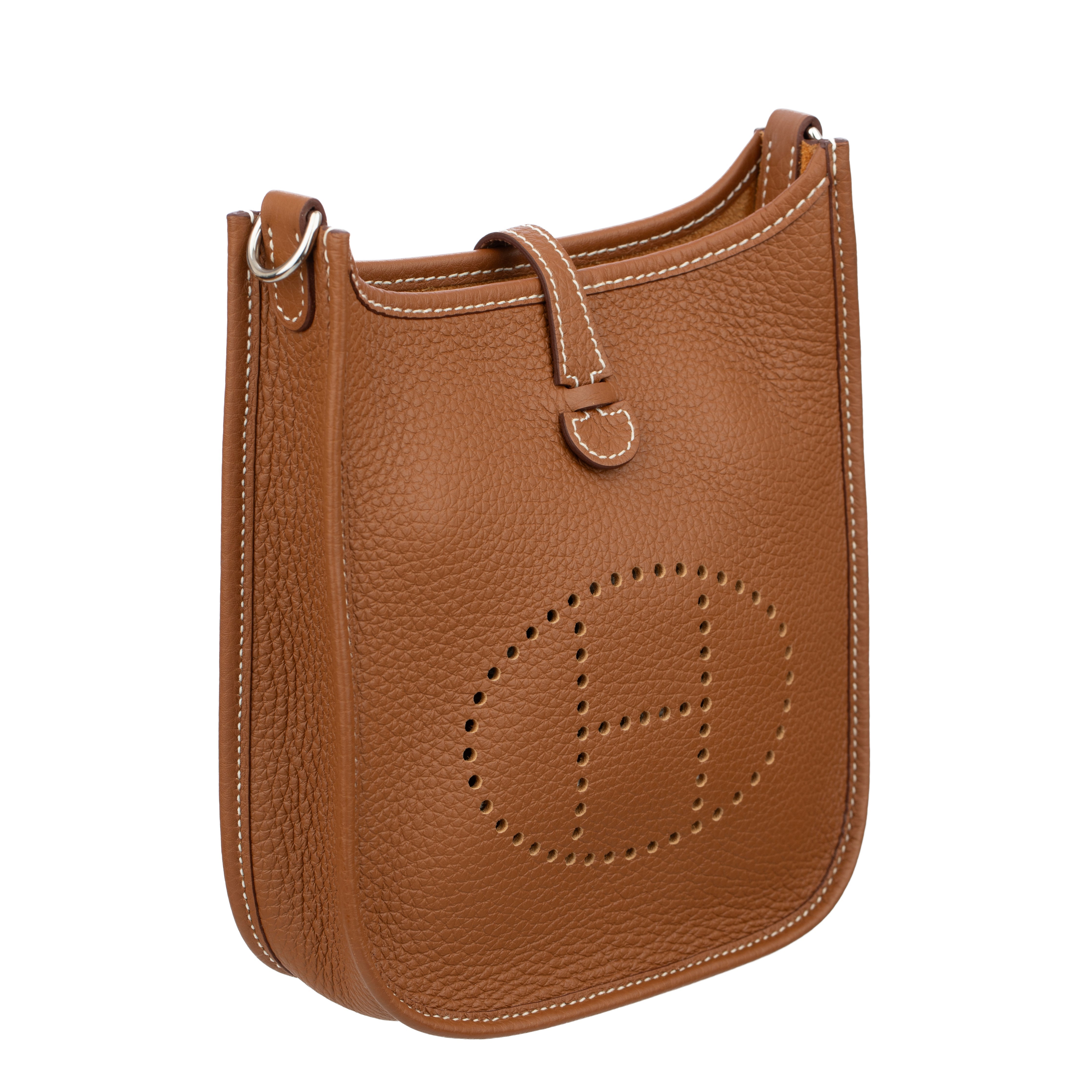 Hermes Mini Evelyn TPM Gold Clemence Leather Palladium Hardware