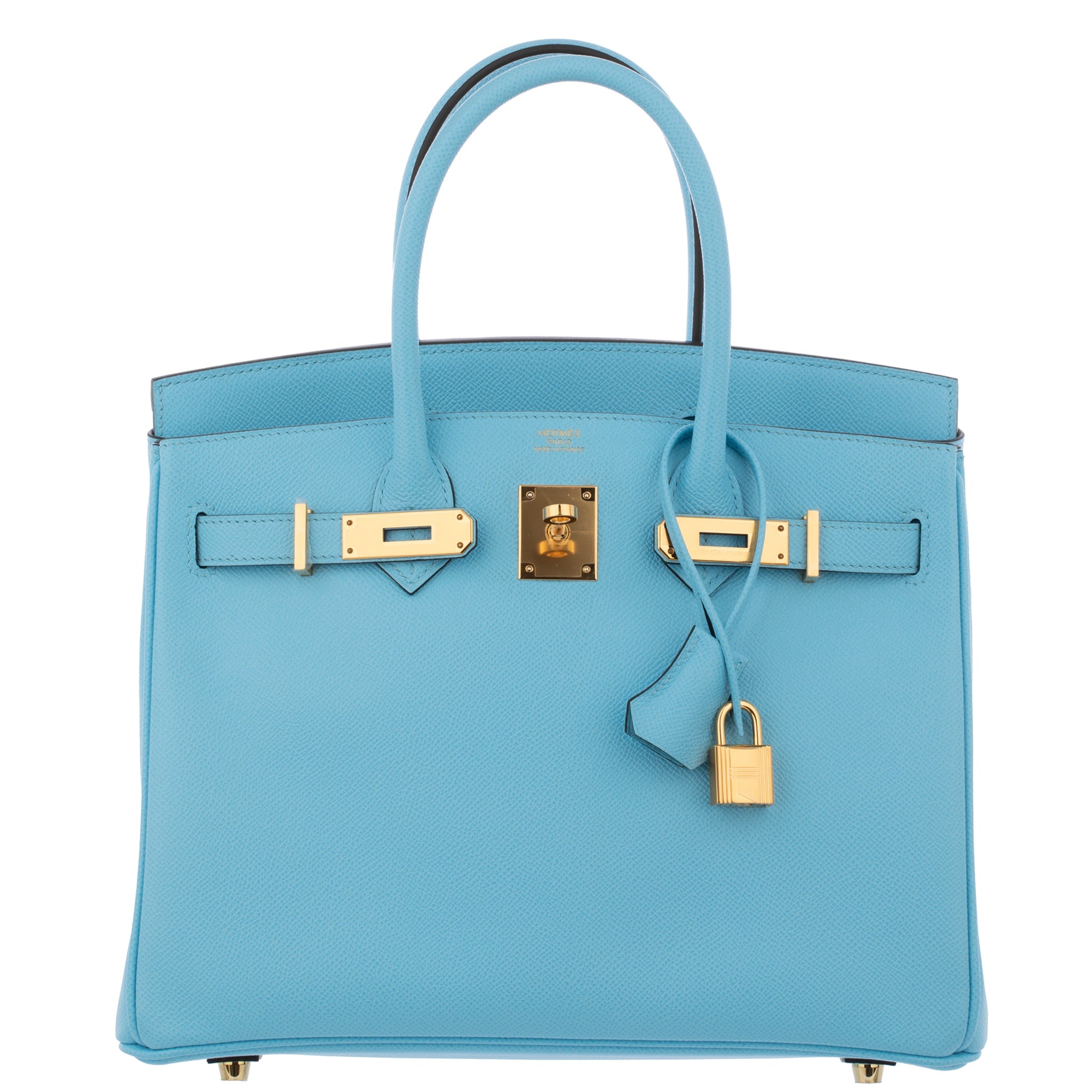 Hermes Birkin 30cm Celeste Epsom Leather Gold Hardware