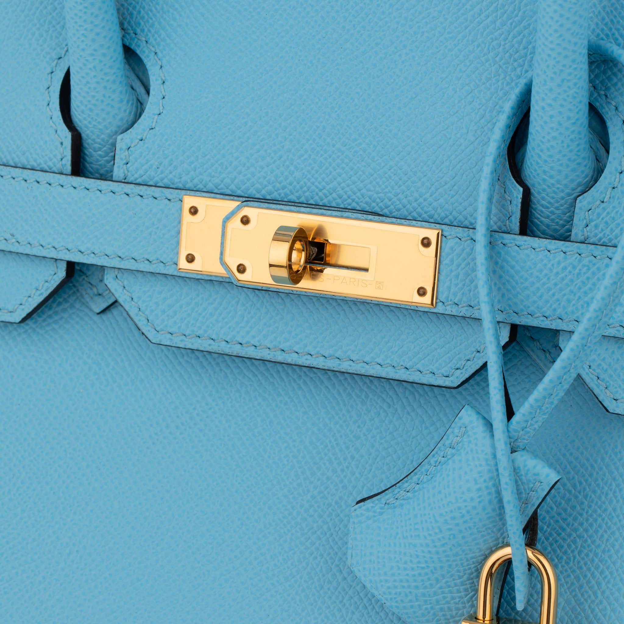 Hermes Birkin 30cm Celeste Epsom Leather Gold Hardware