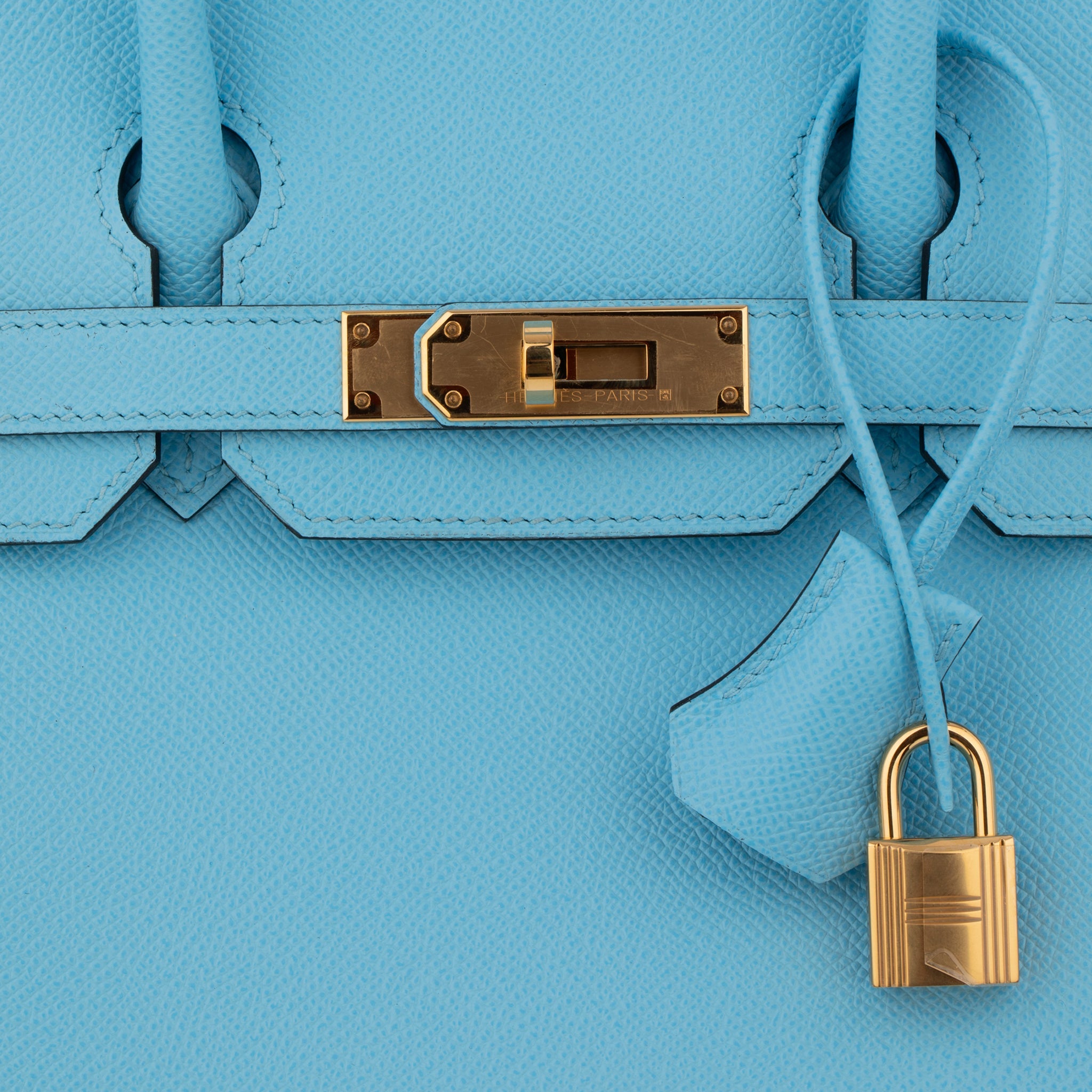 Hermes Birkin 30cm Celeste Epsom Leather Gold Hardware