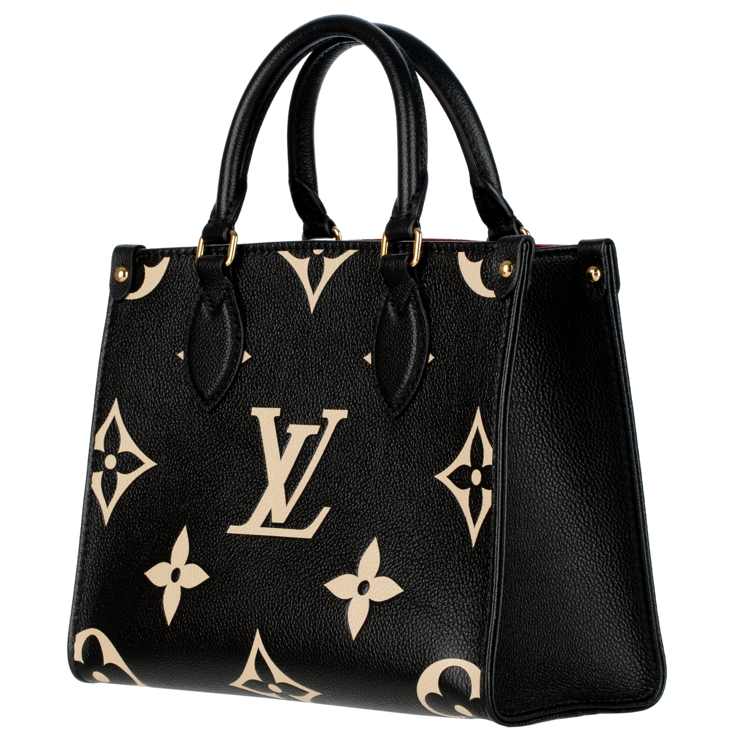 Louis Vuitton On-The-Go PM Black and Beige