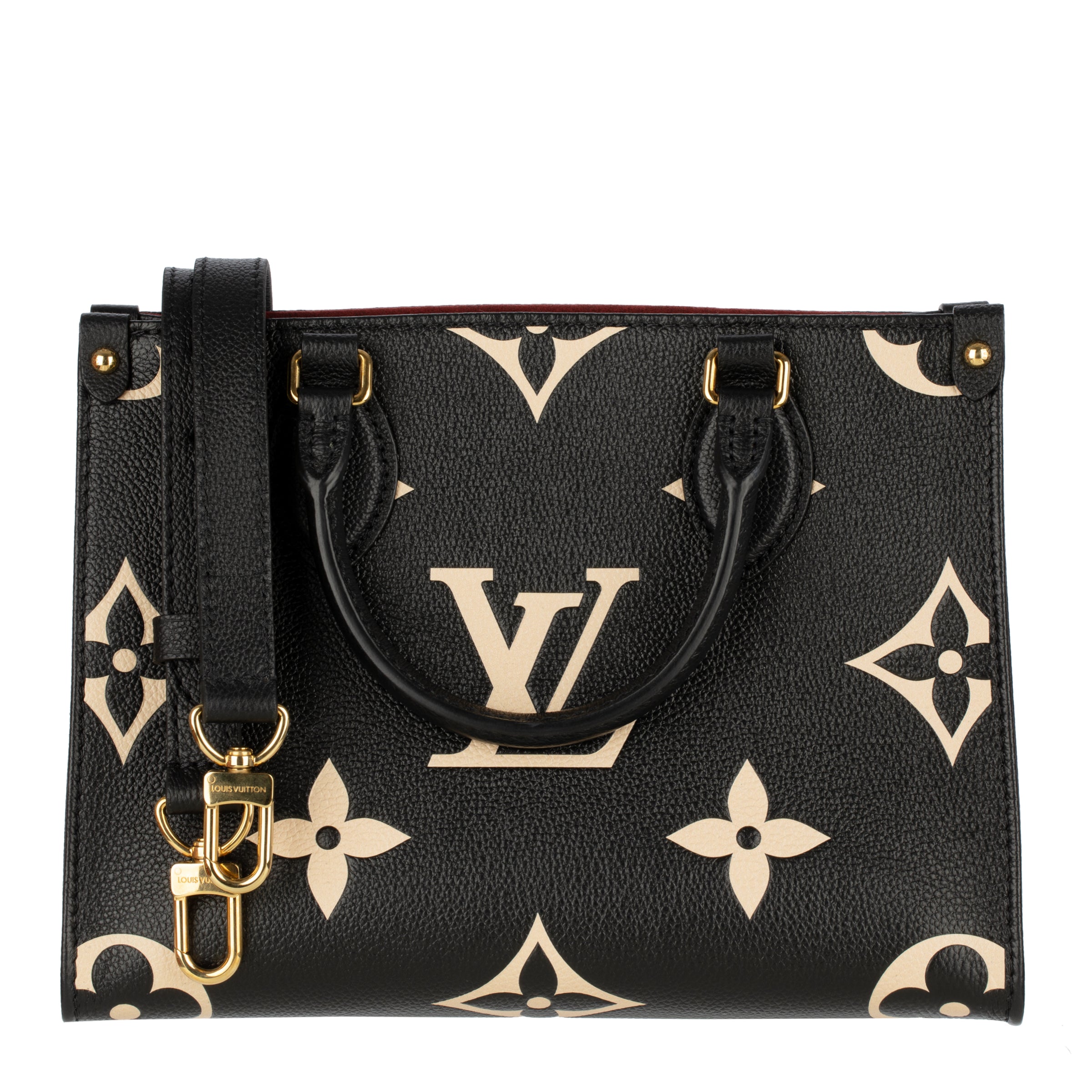 Louis Vuitton On-The-Go PM Black and Beige
