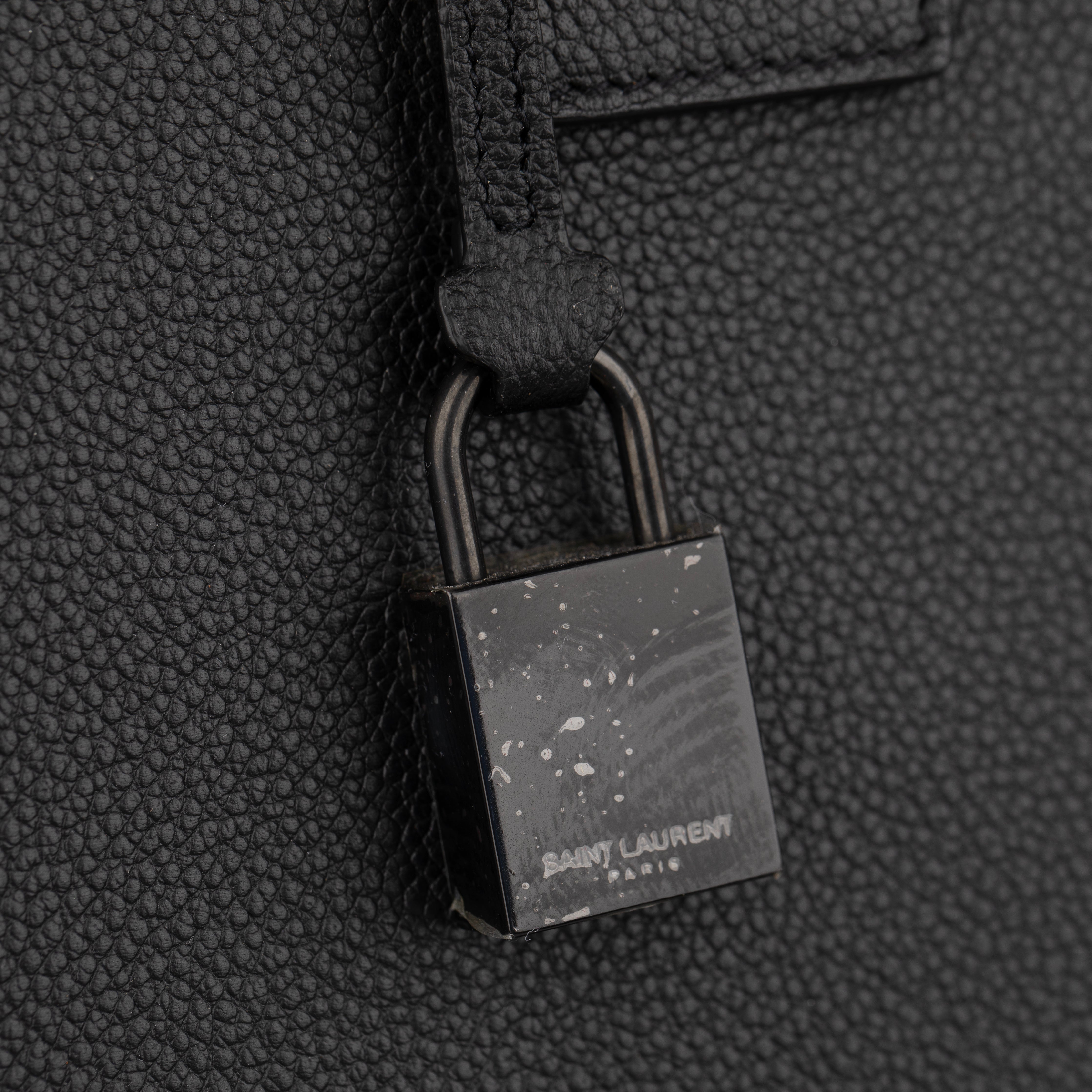 Saint Laurent Black Sac De Jour Bag