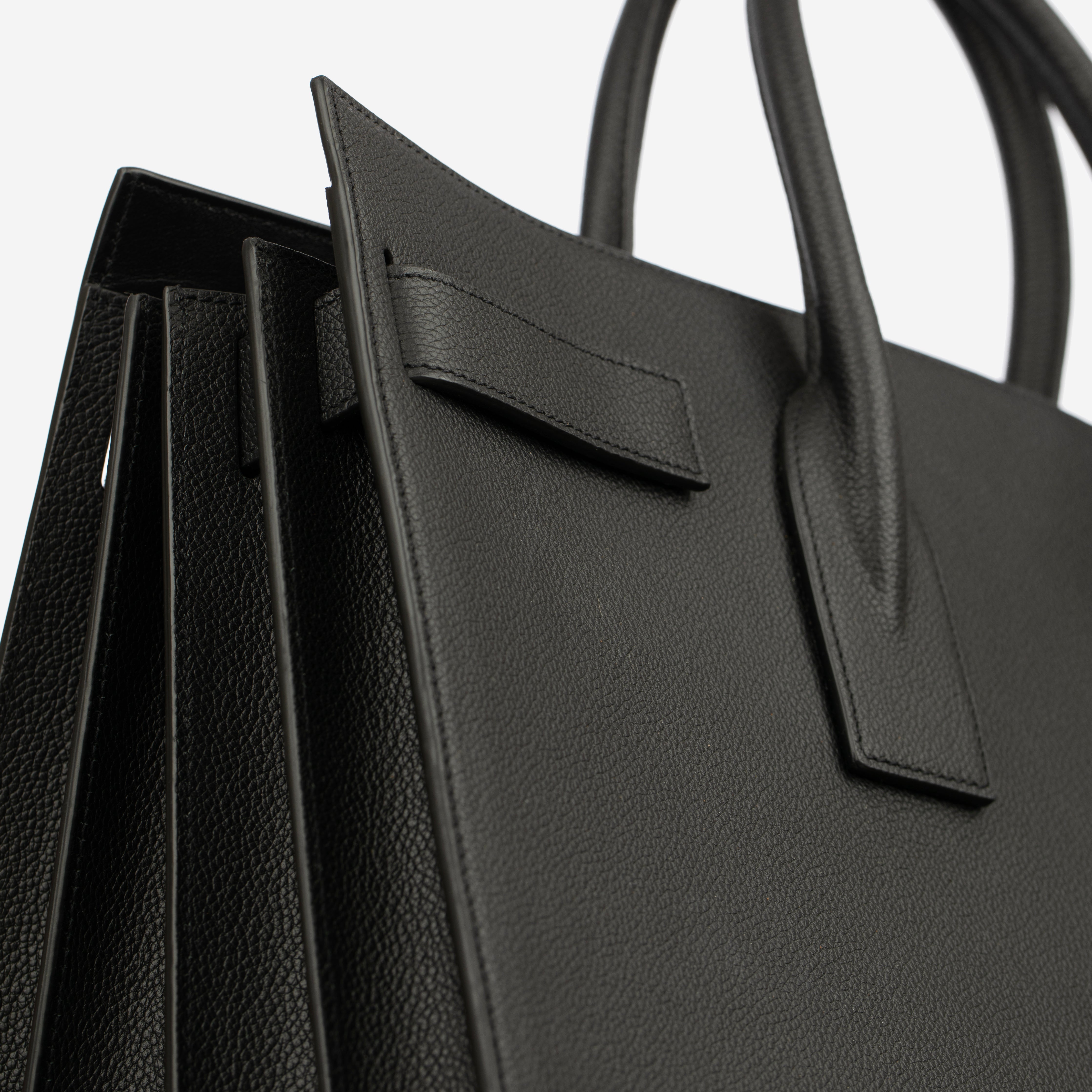 Saint Laurent Black Sac De Jour Bag