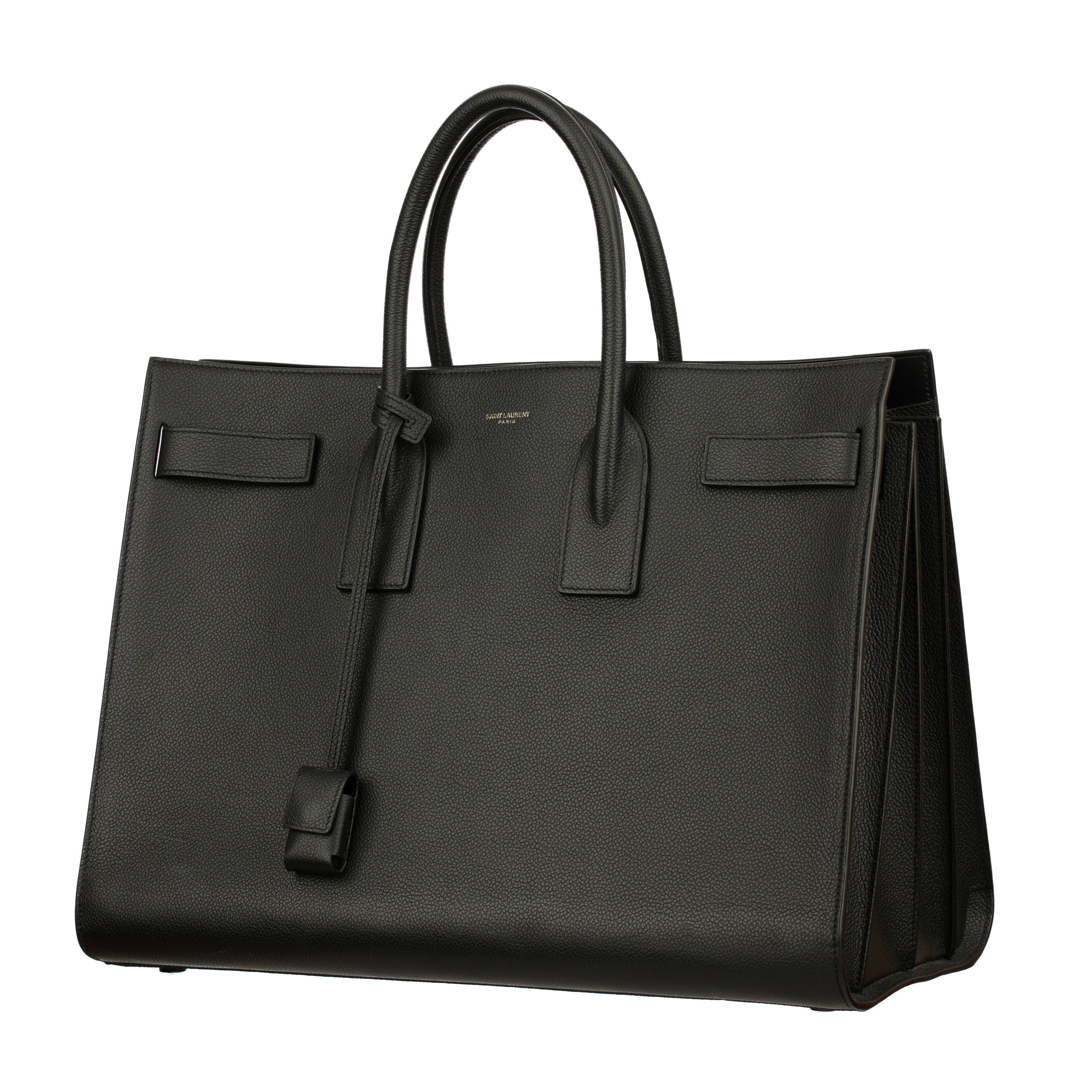 Saint Laurent Black Sac De Jour Bag