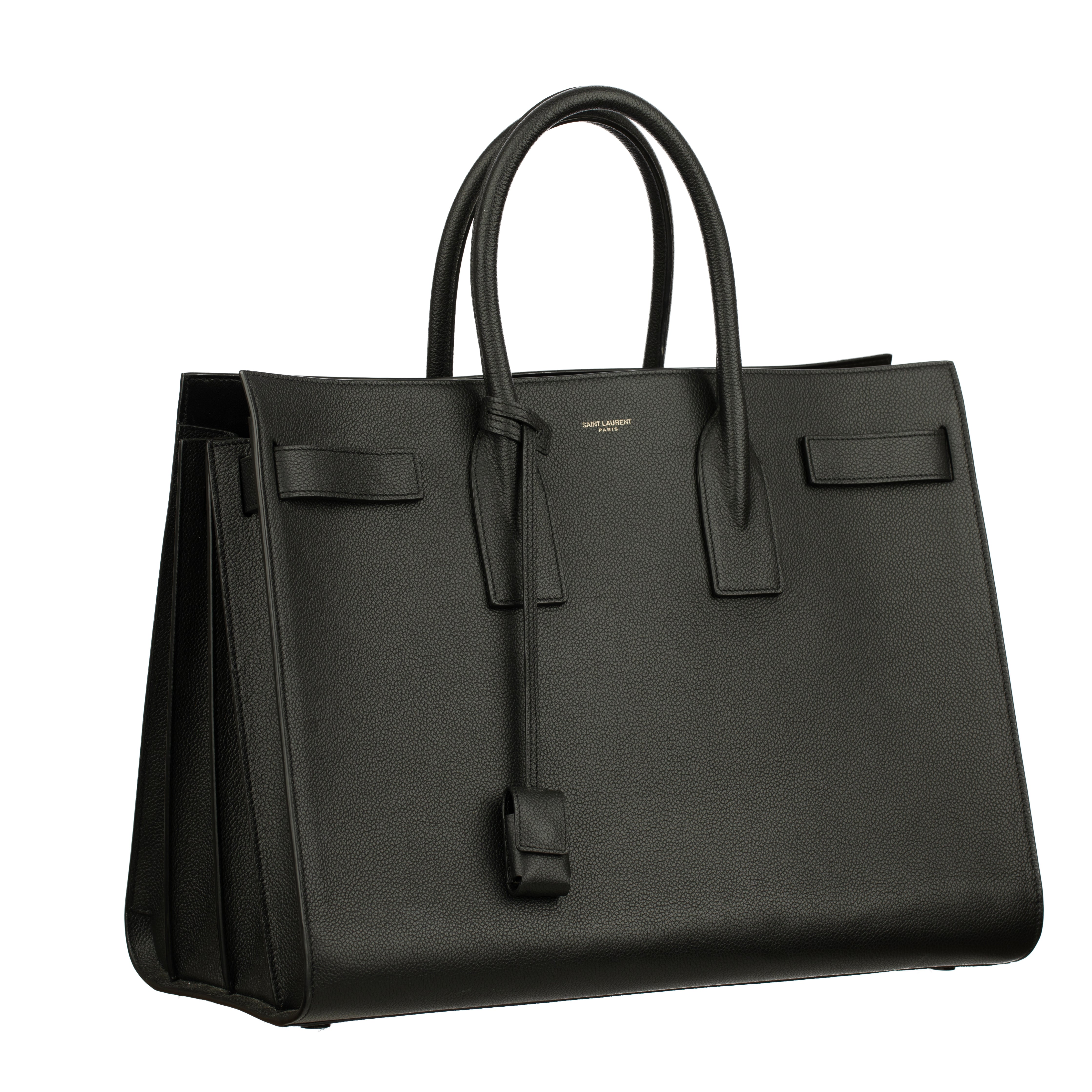 Saint Laurent Black Sac De Jour Bag
