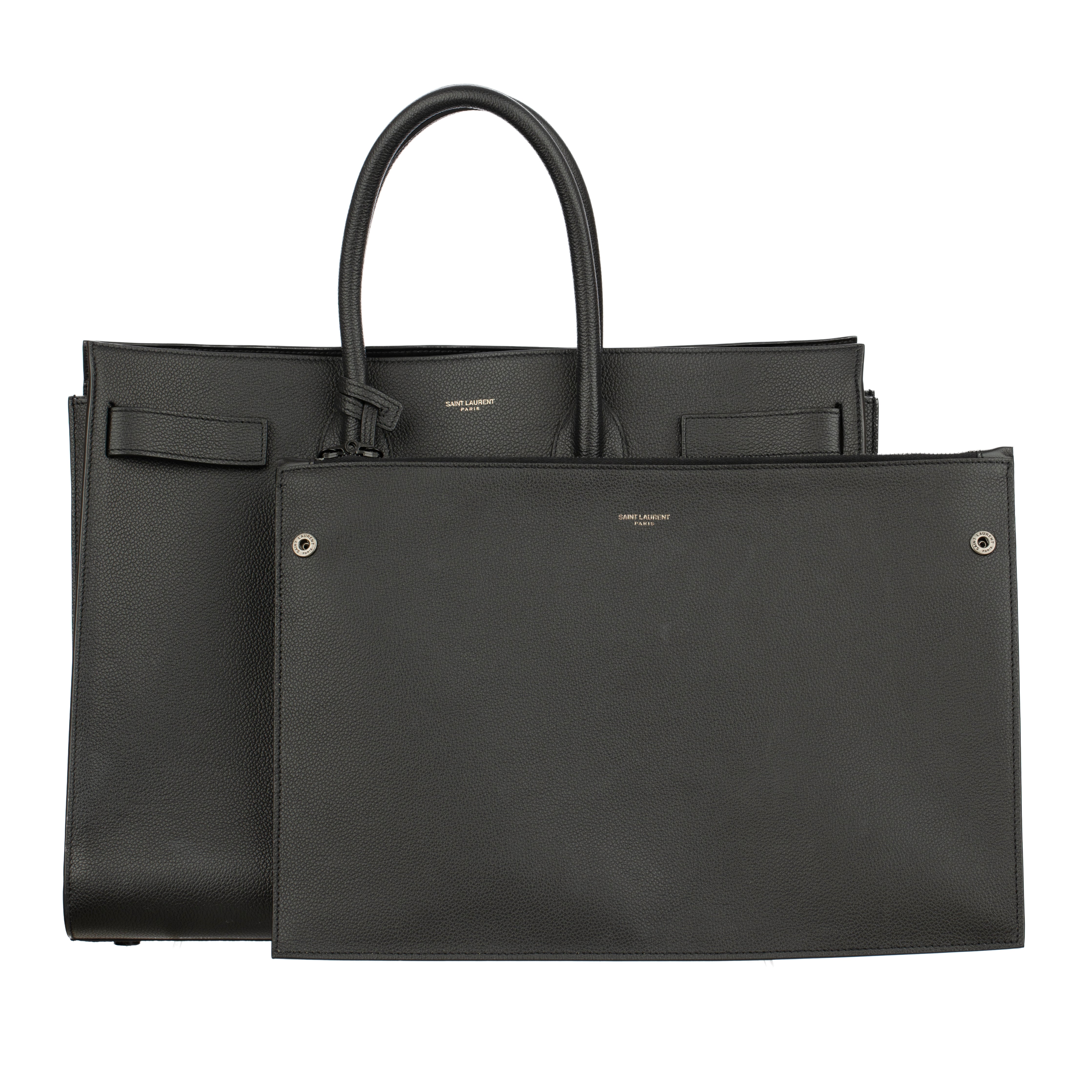 Saint Laurent Black Sac De Jour Bag