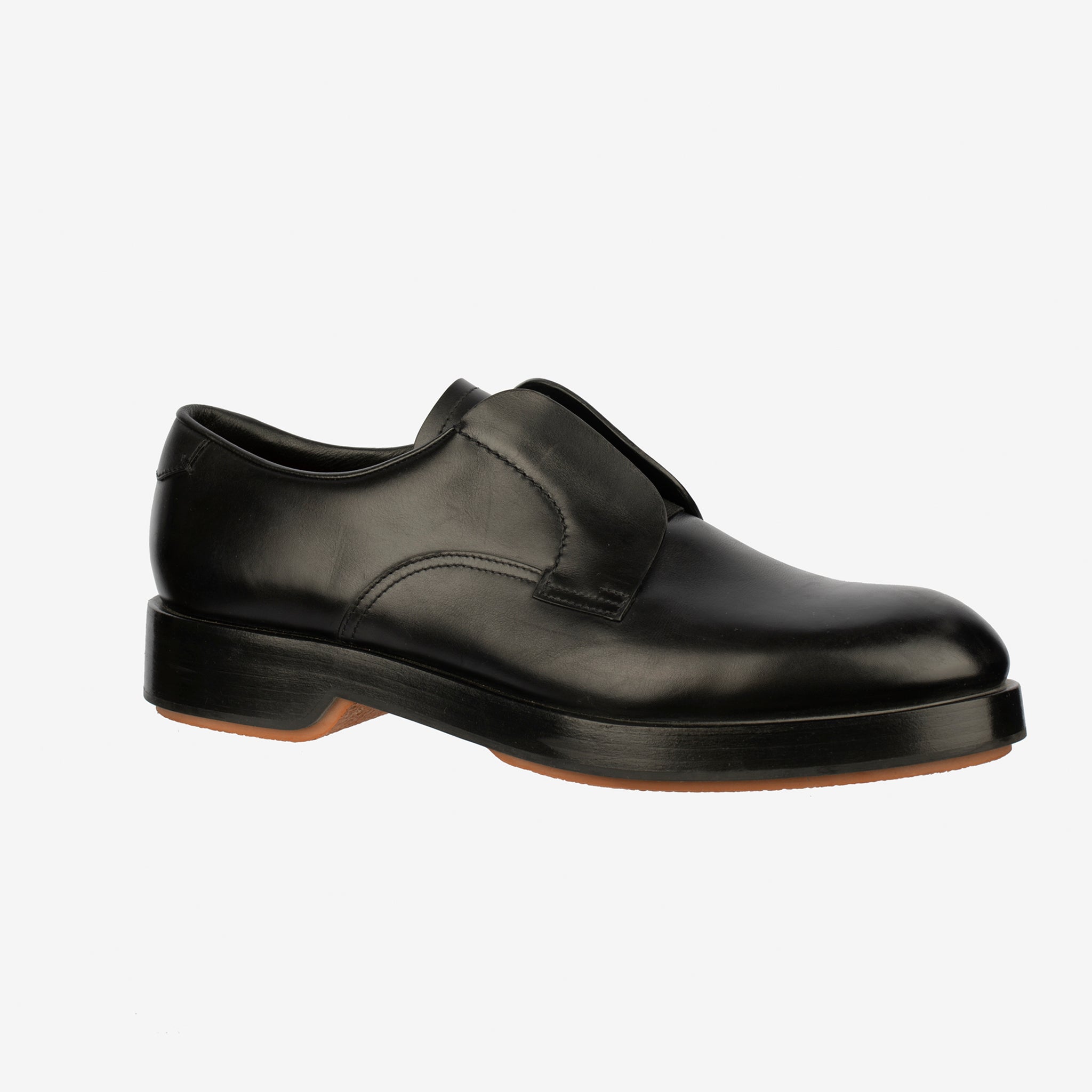 Zegna Men’s Udine Derby Shoes – Black Leather - Size 11 US