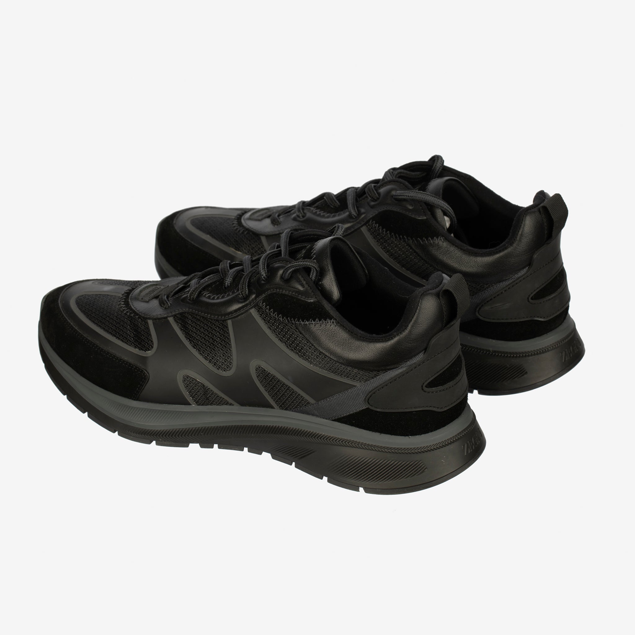 Zegna Men’s Black Sneakers - Size 11 US