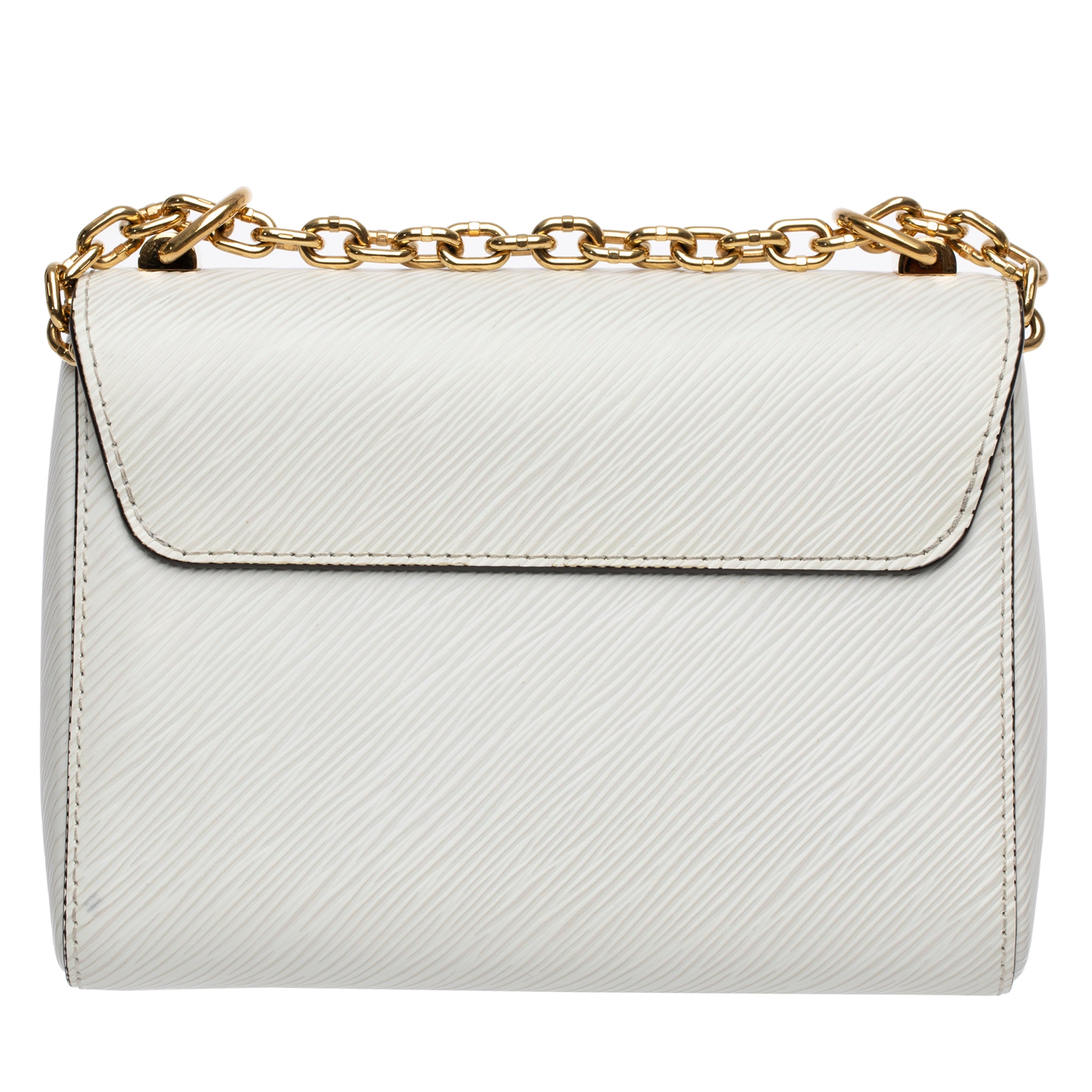 Louis Vuitton Twist Shoulder Bag Ivory Epi Leather Gold Tone Hardware