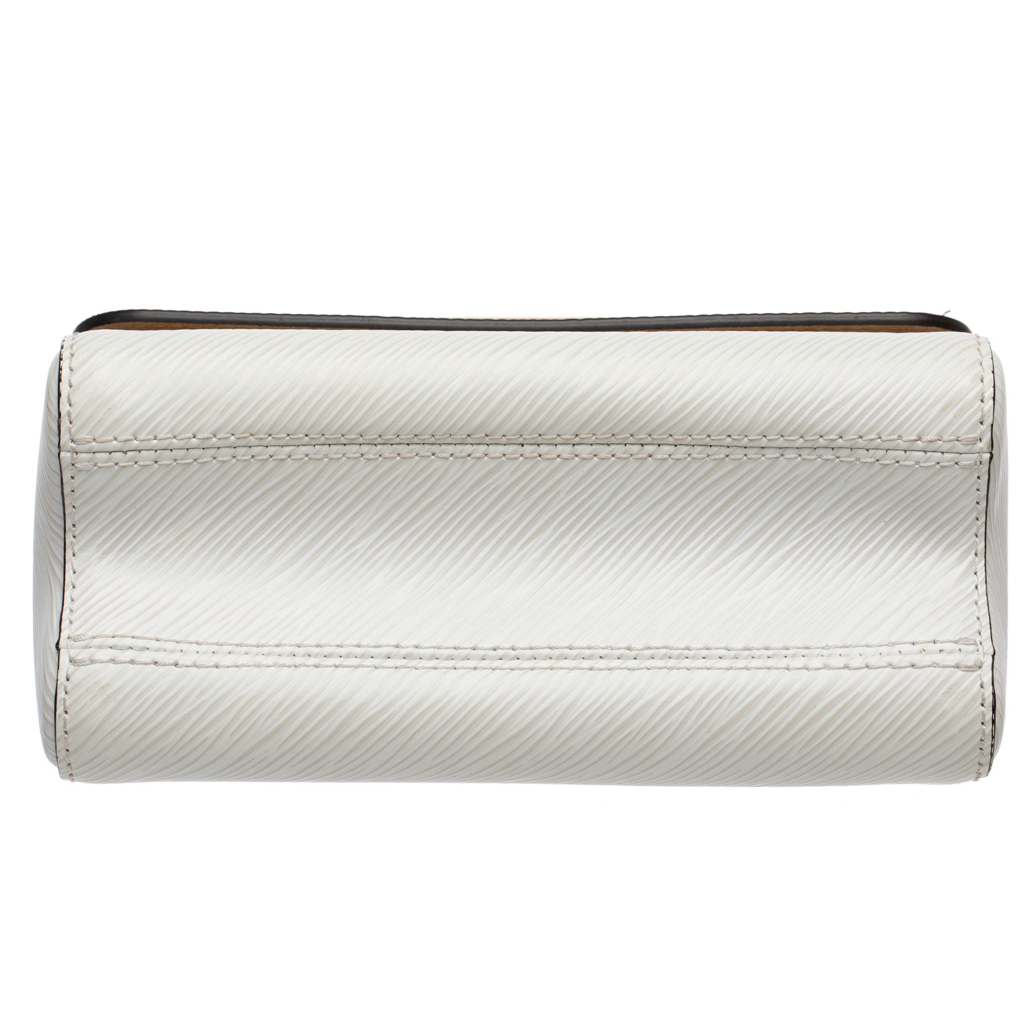 Louis Vuitton Twist Shoulder Bag Ivory Epi Leather Gold Tone Hardware