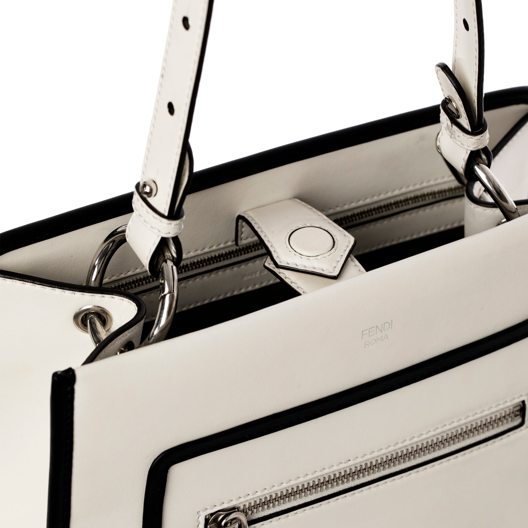 Fendi Ivory & Black Runaway Bag