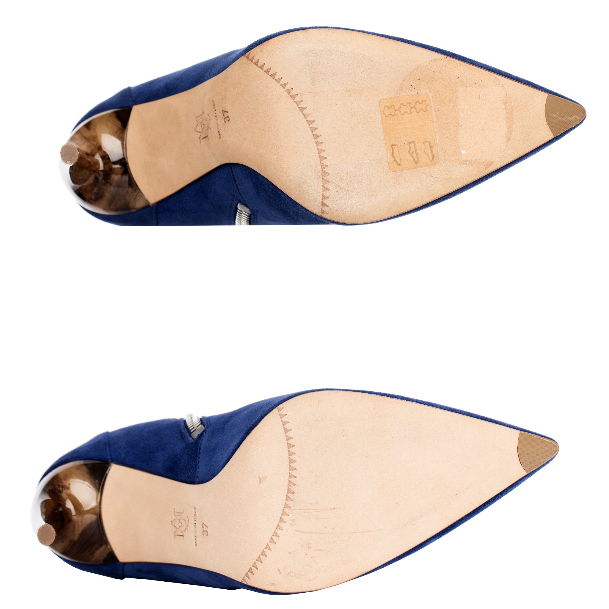 Alexander McQueen Blue Suede Boots 37 FR