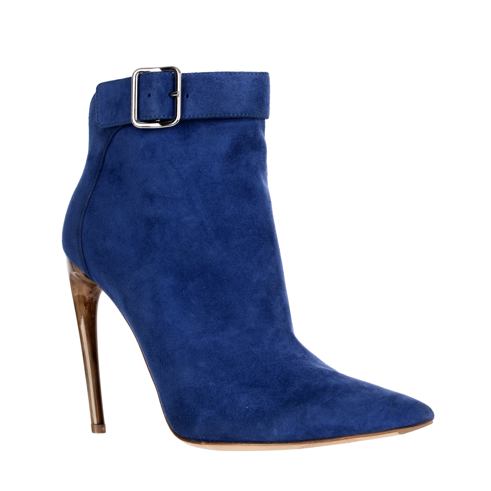 Alexander McQueen Blue Suede Boots 37 FR