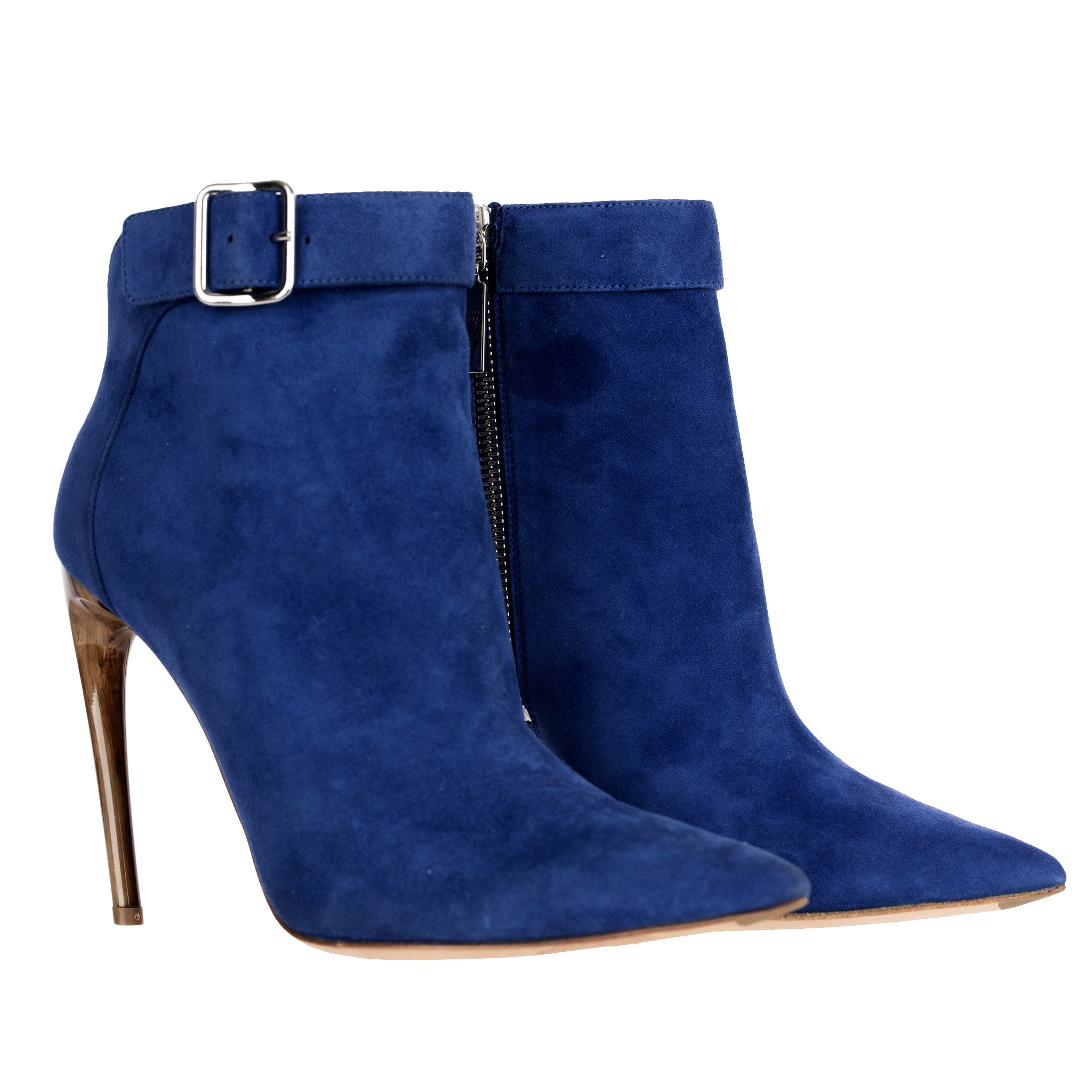 Alexander McQueen Blue Suede Boots 37 FR