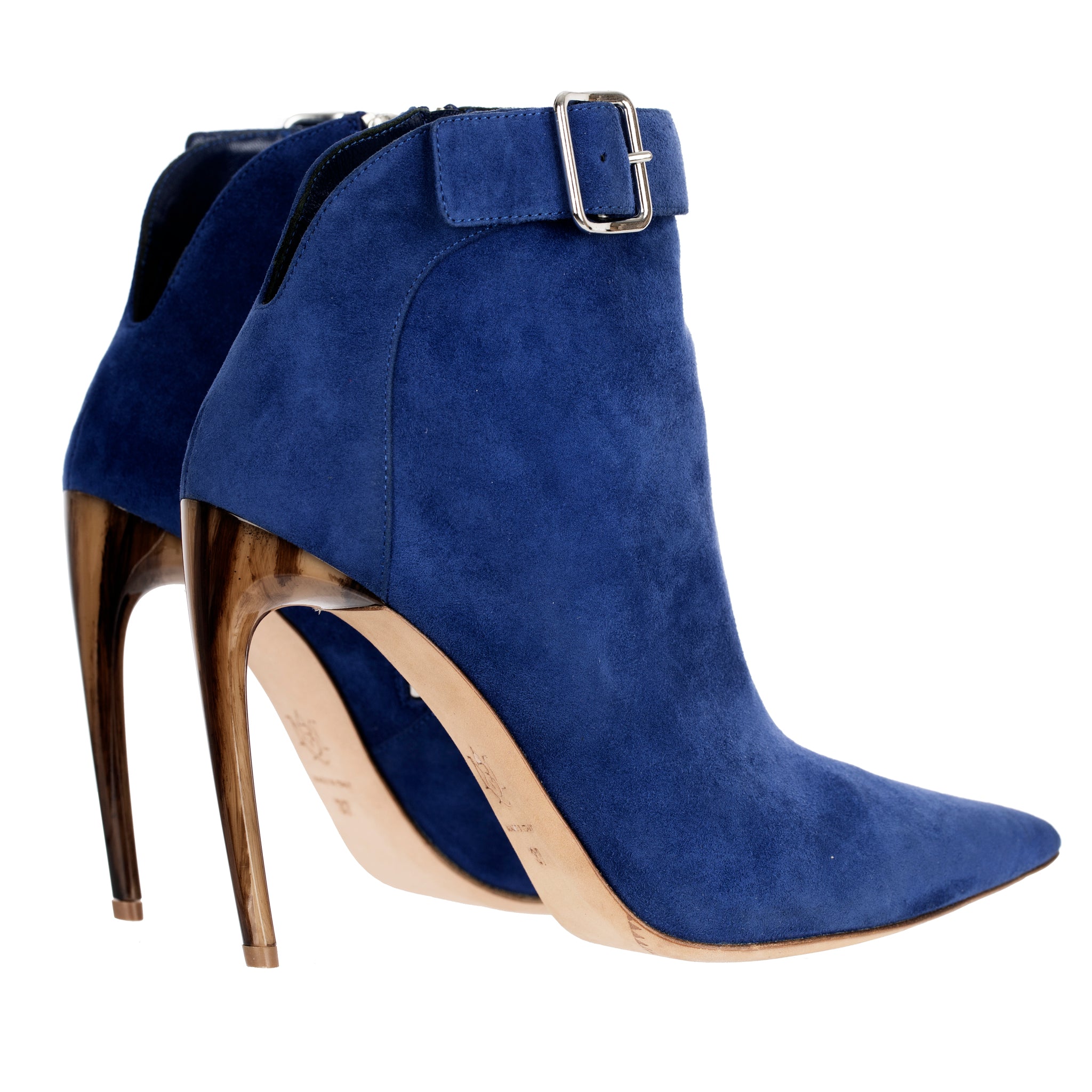 Alexander McQueen Blue Suede Boots 37 FR