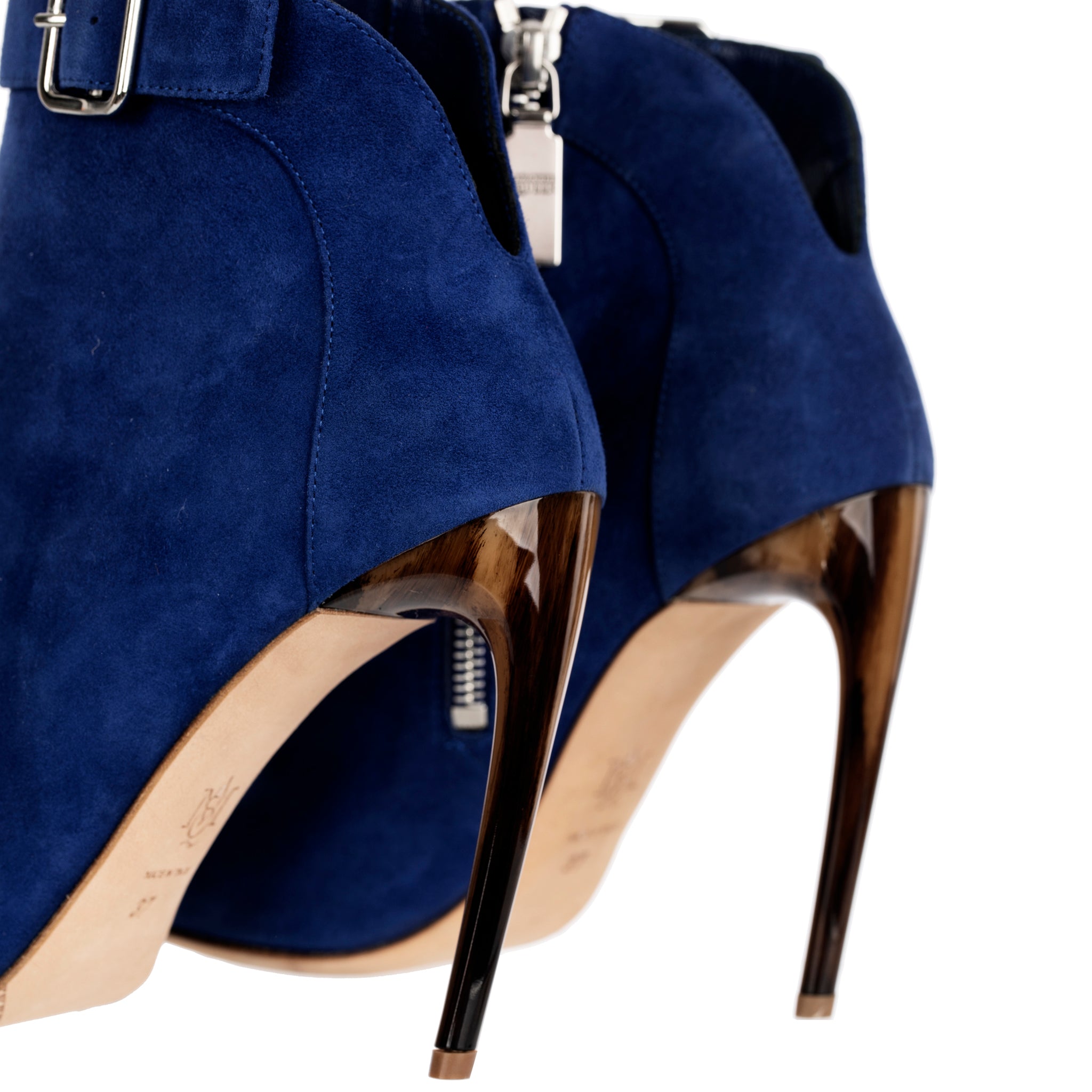 Alexander McQueen Blue Suede Boots 37 FR