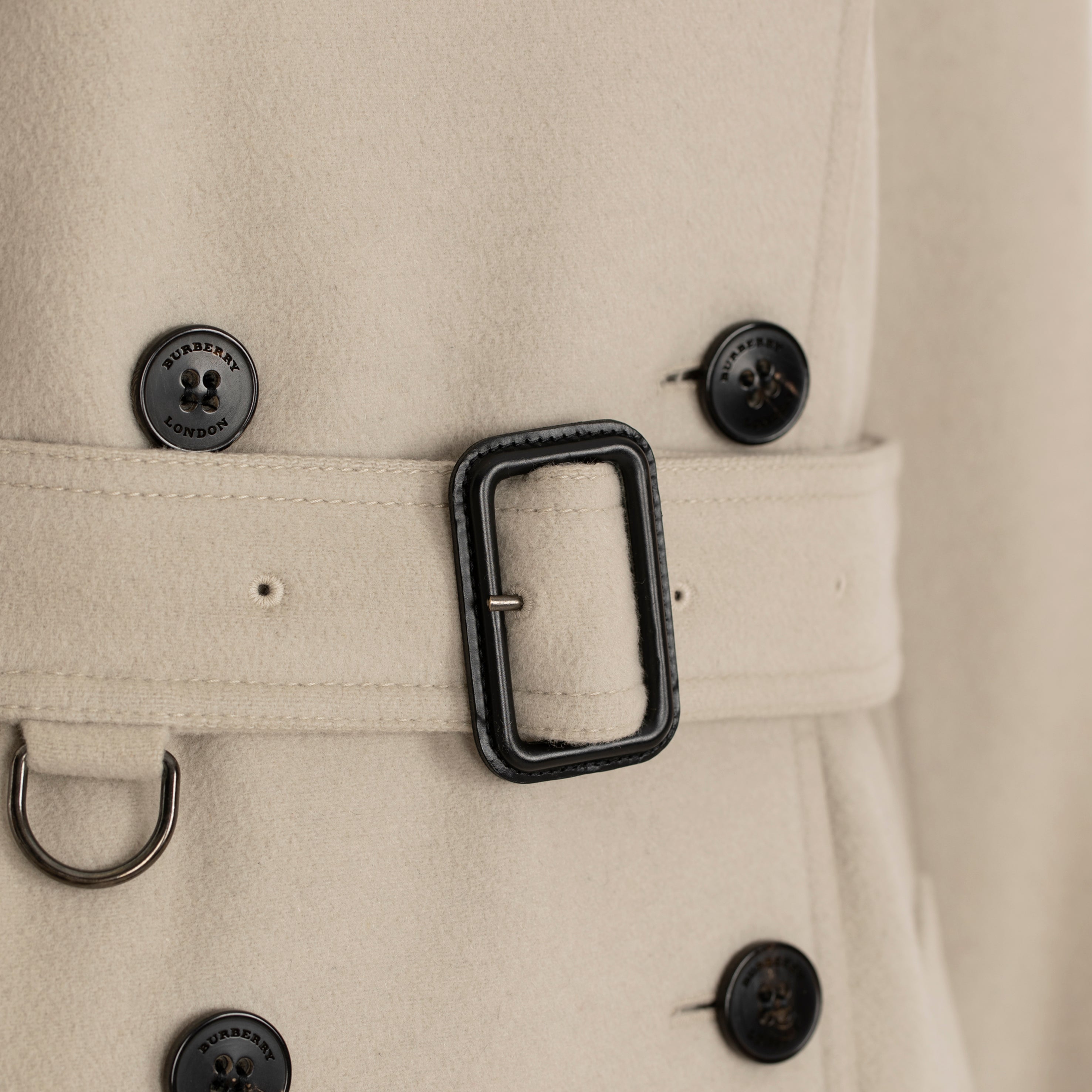 Burberry Beige Wool & Cashmere Trench Coat 38 IT