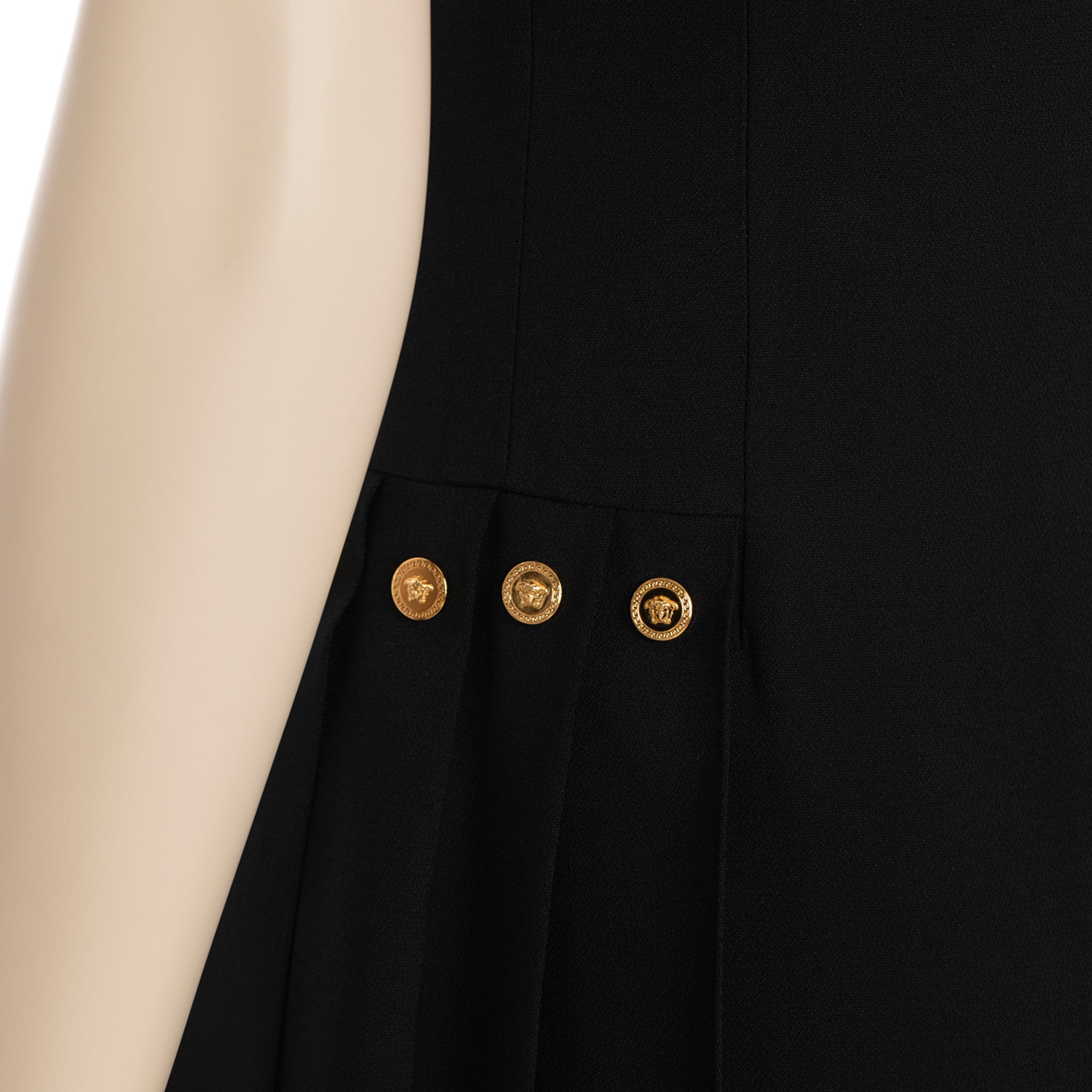 Versace Double Breasted Tuxedo Vest/Blazer Dress Black 36 It