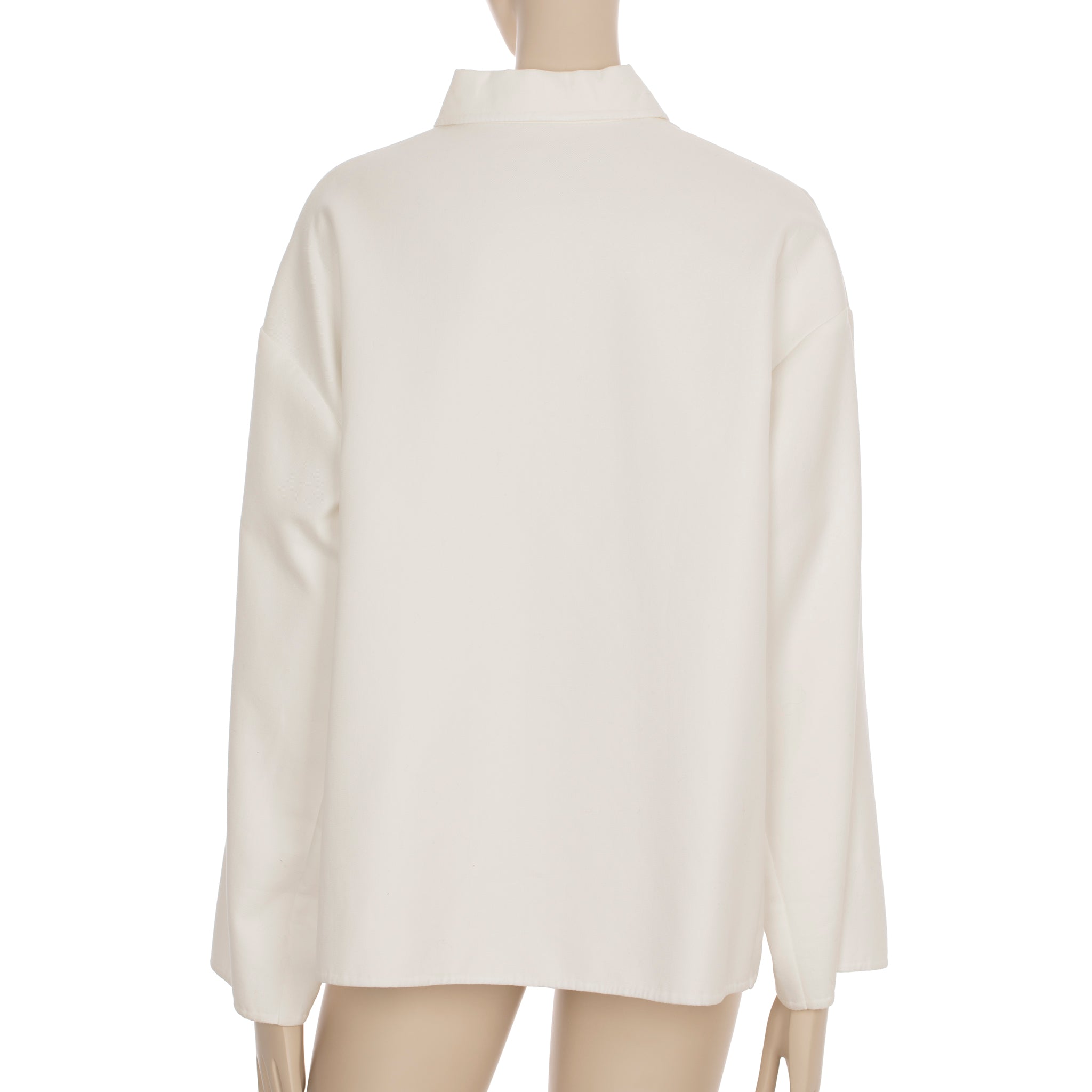 Valentino Womens Oversized Shirt In White With Vlogo Detail 40 IT