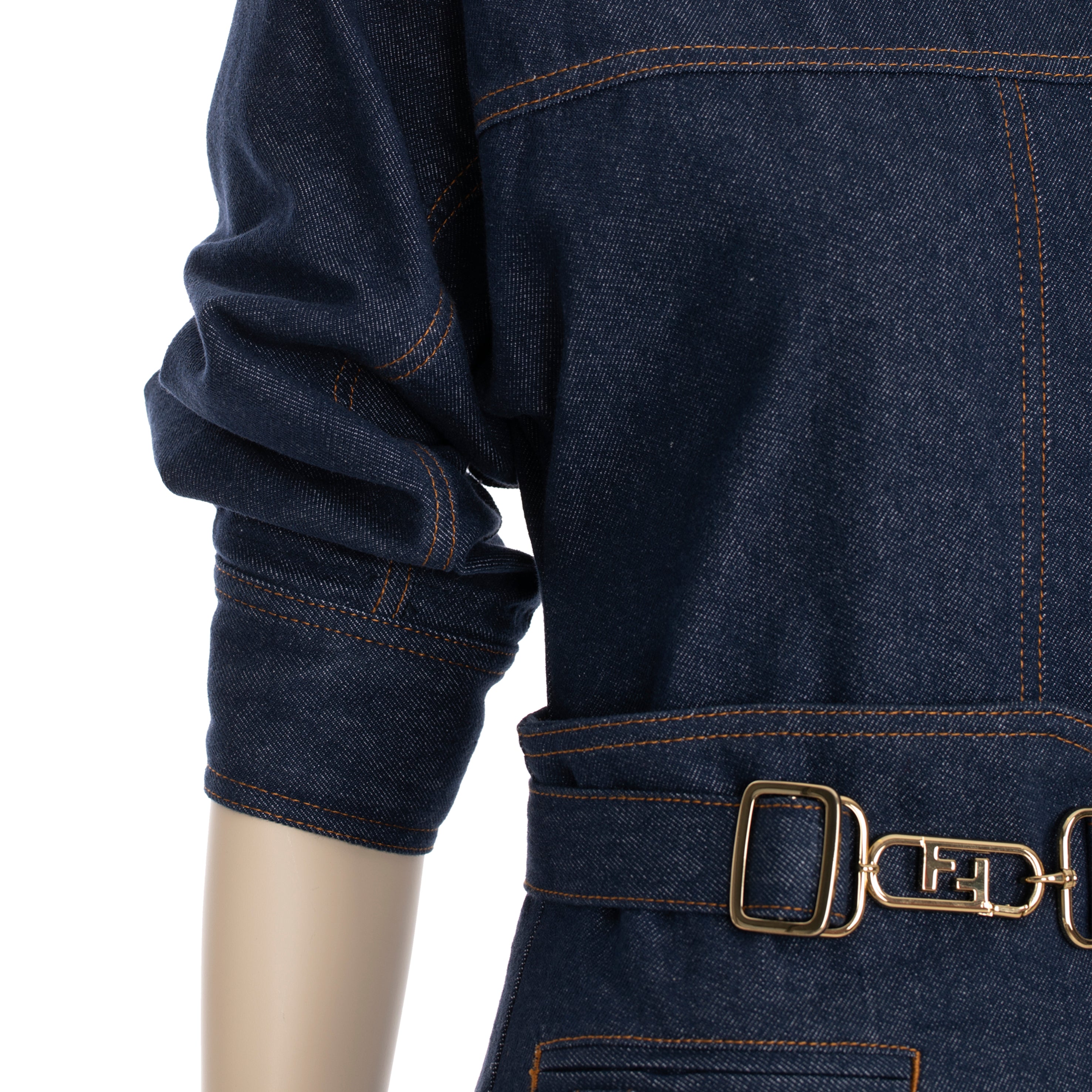 Fendi Denim Dress With Belt Bag 36 IT