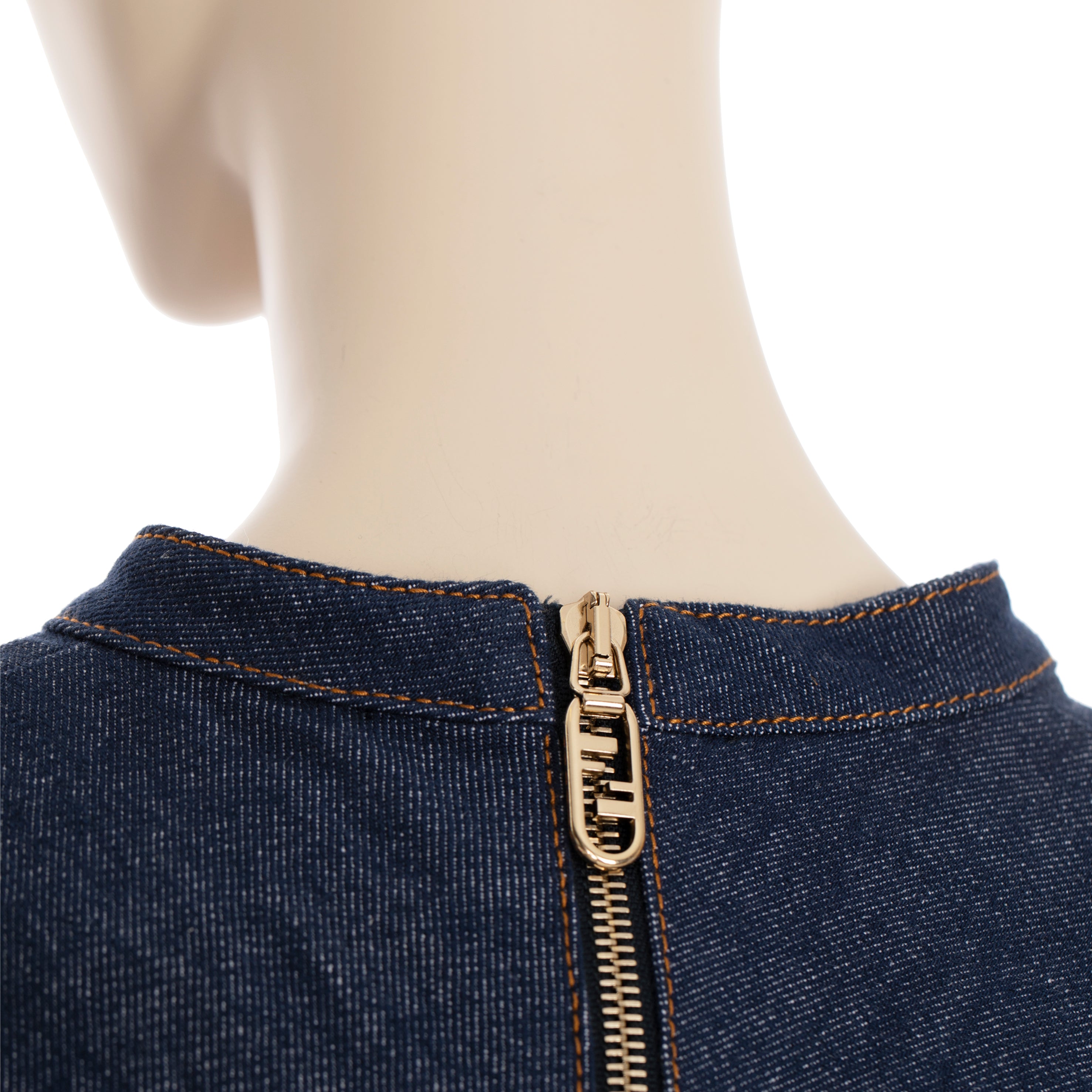 Fendi Denim Dress With Belt Bag 36 IT