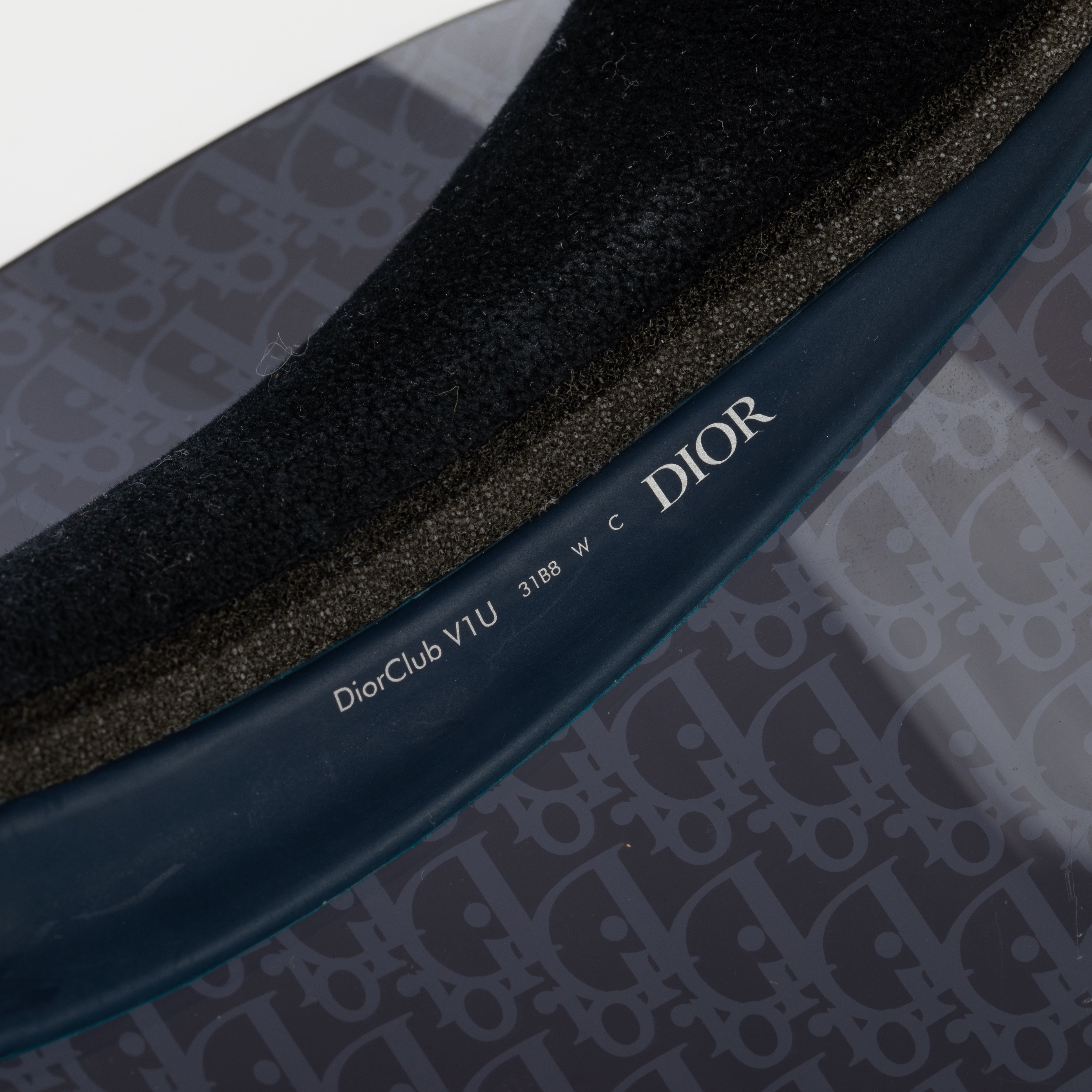 Christian Dior Blue Club V1U Tinted Sun Visor