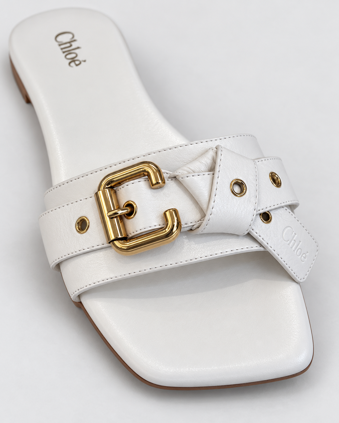 Chloe Mae Slides In Eggshell | Size 38.5